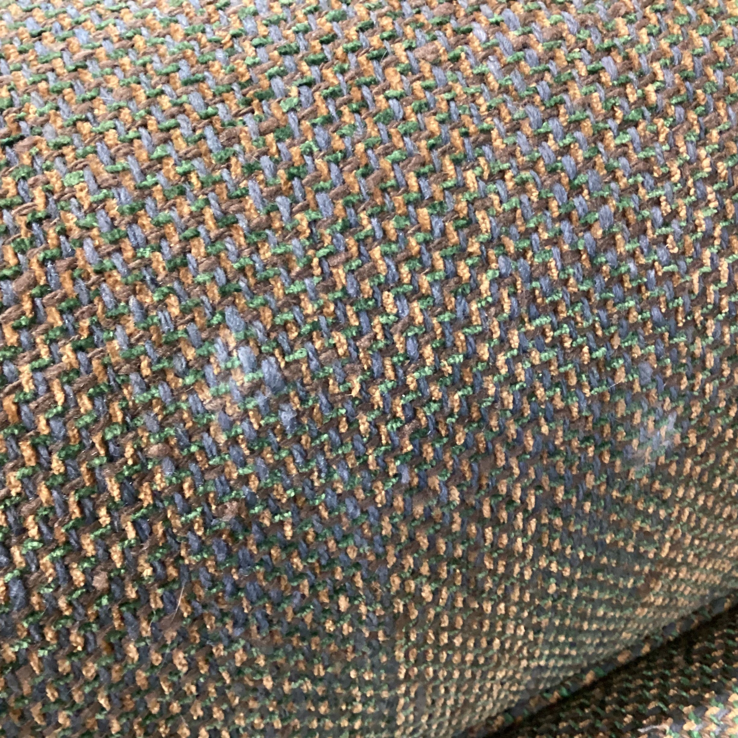 D Langston Green Woven Roll Arm with Tailored Skirt Chair 39"x 42"x 35"