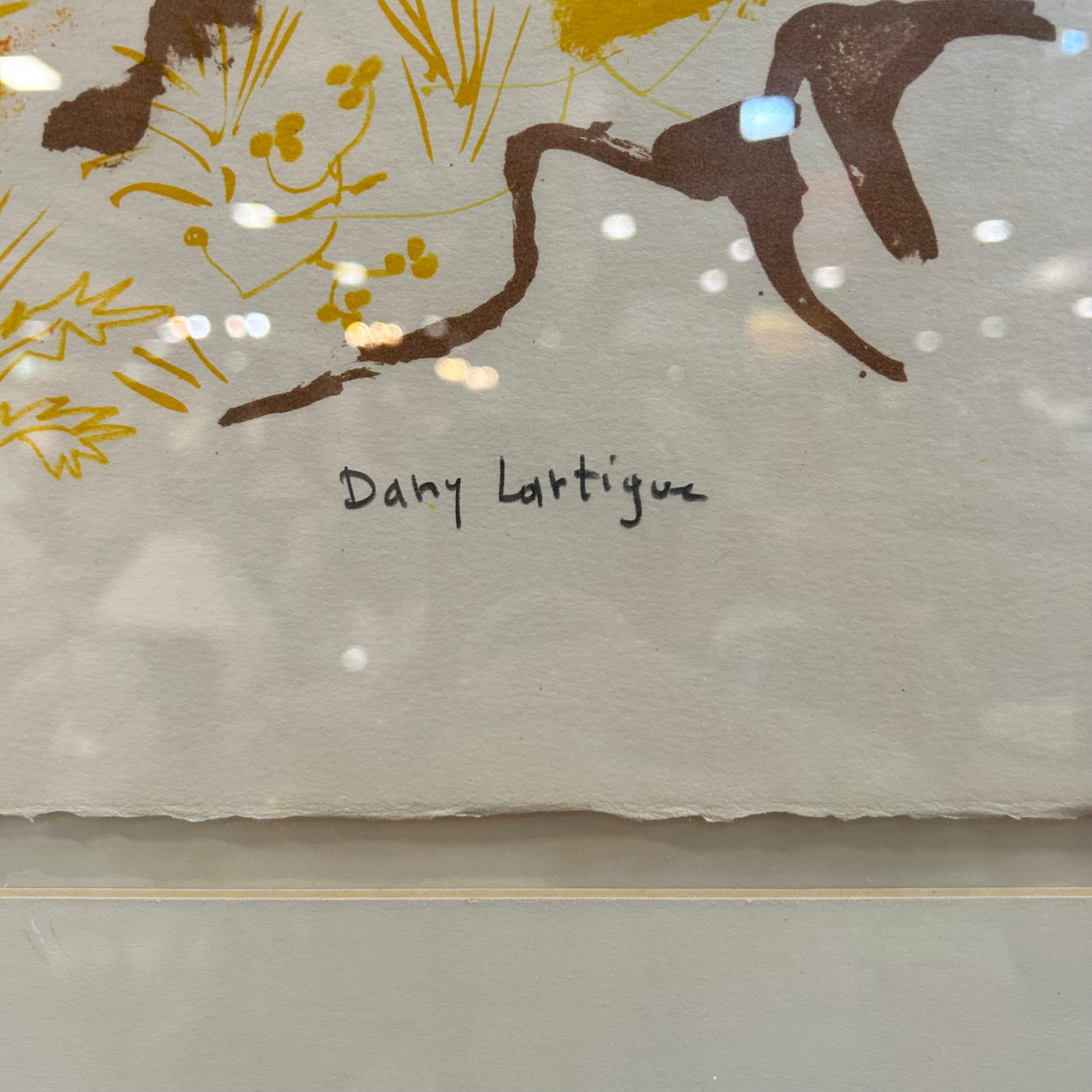Dany Lartigue Color Lithograph "Les Gitans" 17/100 36"x 31"