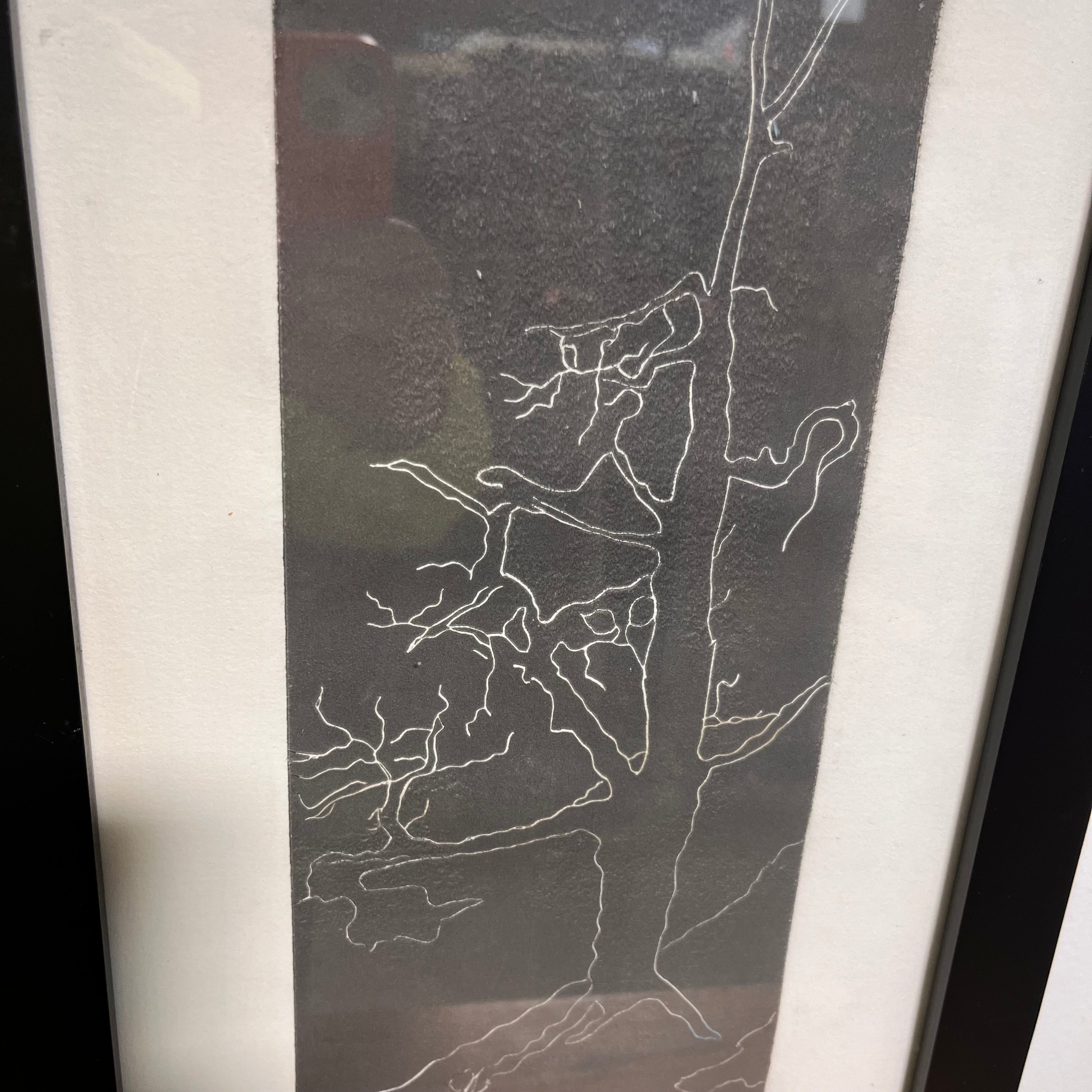 Original Block Print of Tree; 10.5"x 20.5"