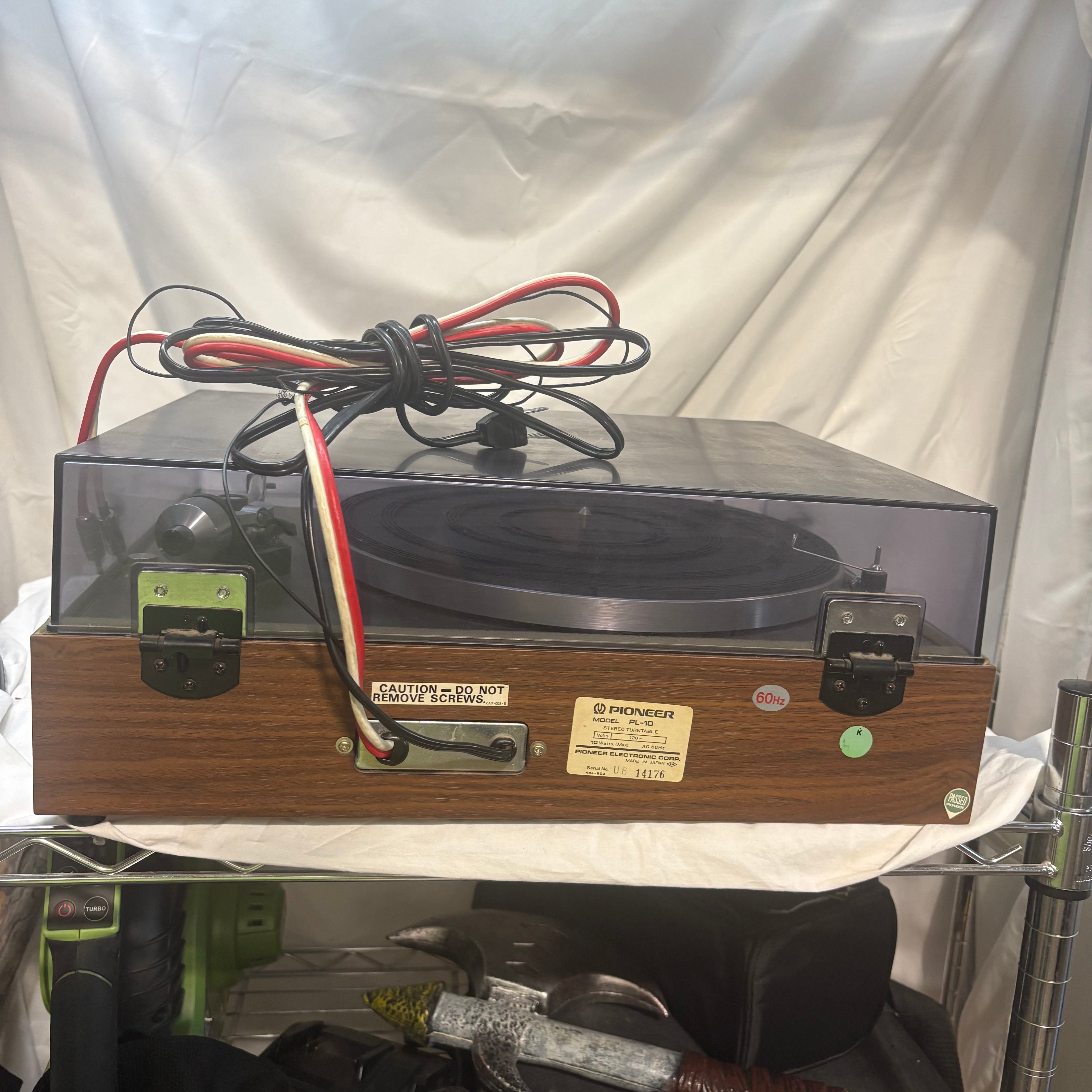 Vintage Pioneer PL-10 manual belt-drive turntable