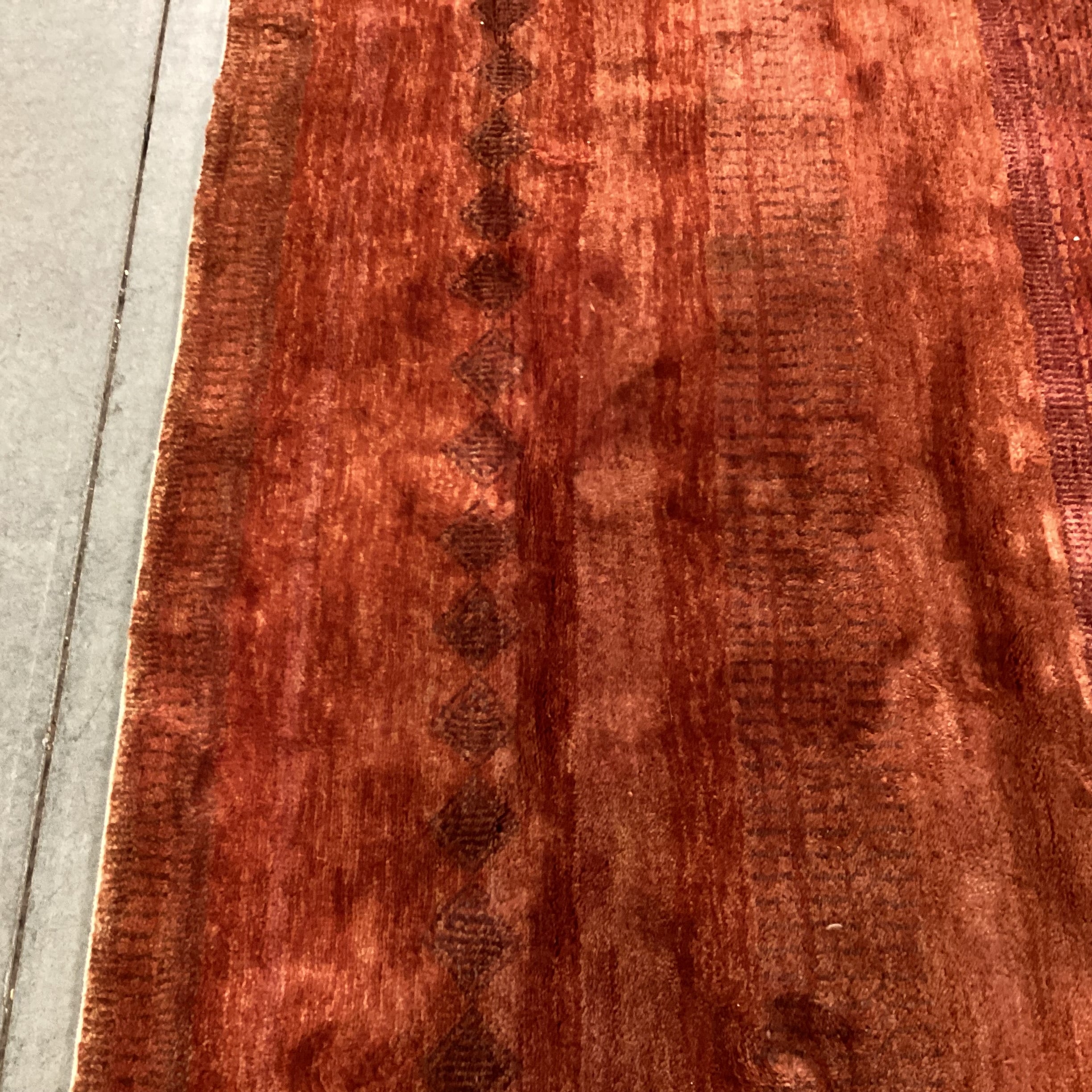 Isberian Rug Co. Gabben Red Orange Handwoven Wool Rug 9'11"x 14'2"