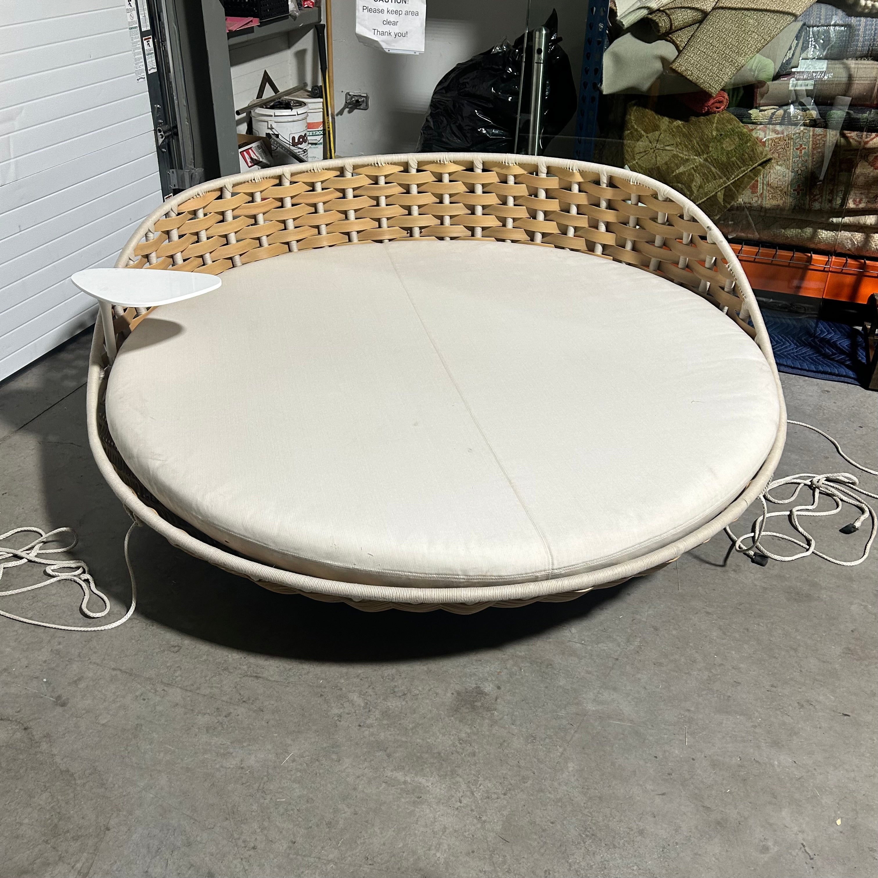 DeDon Swingrest Hanging Lounger With Rope & Side Table 79"x 26"