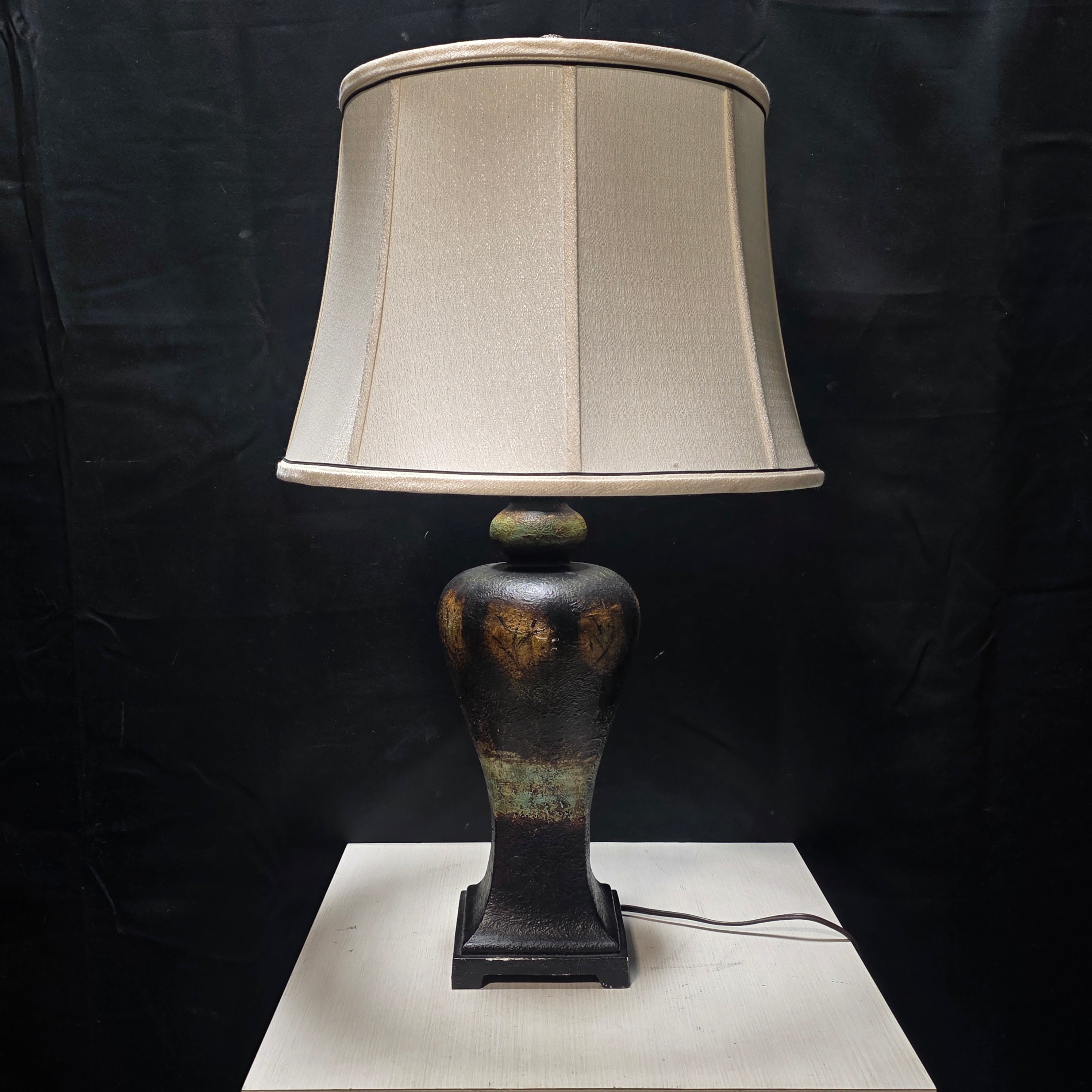 Crestview Collection Ashston Rustic Resin Table Lamp 18"Dx33"