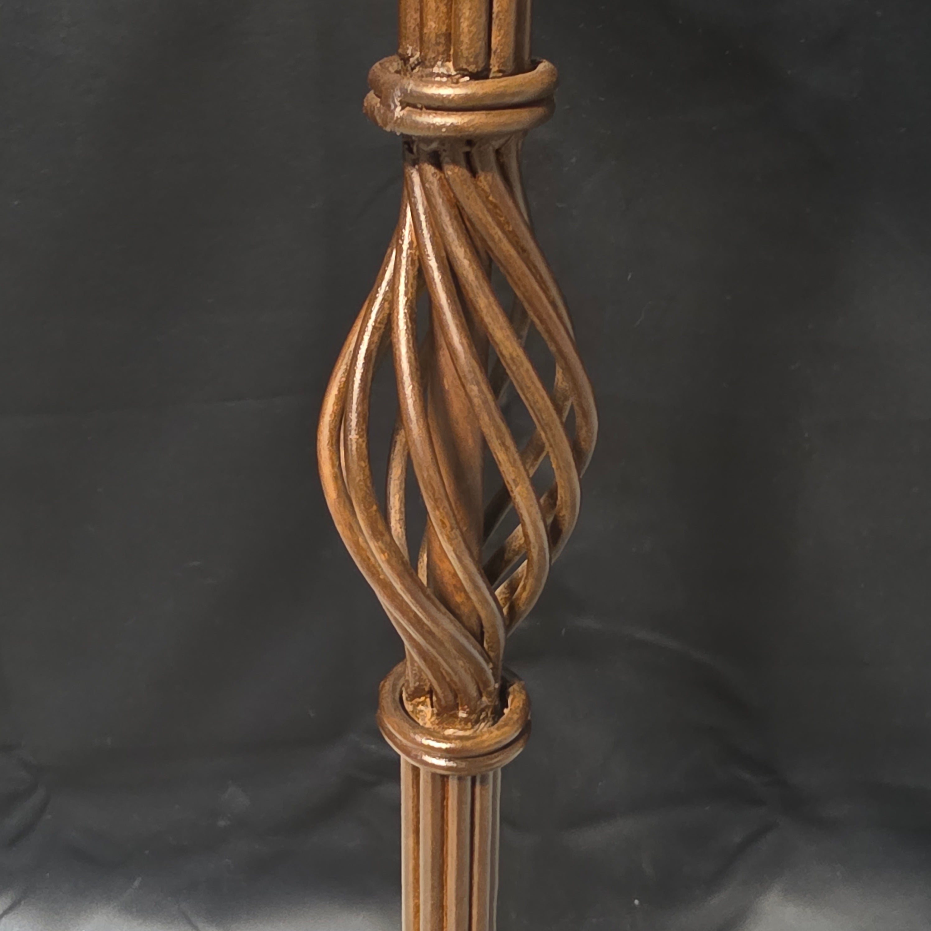 Tuscan Style Wrought Iron Floor Lamp 17"x15"x60"
