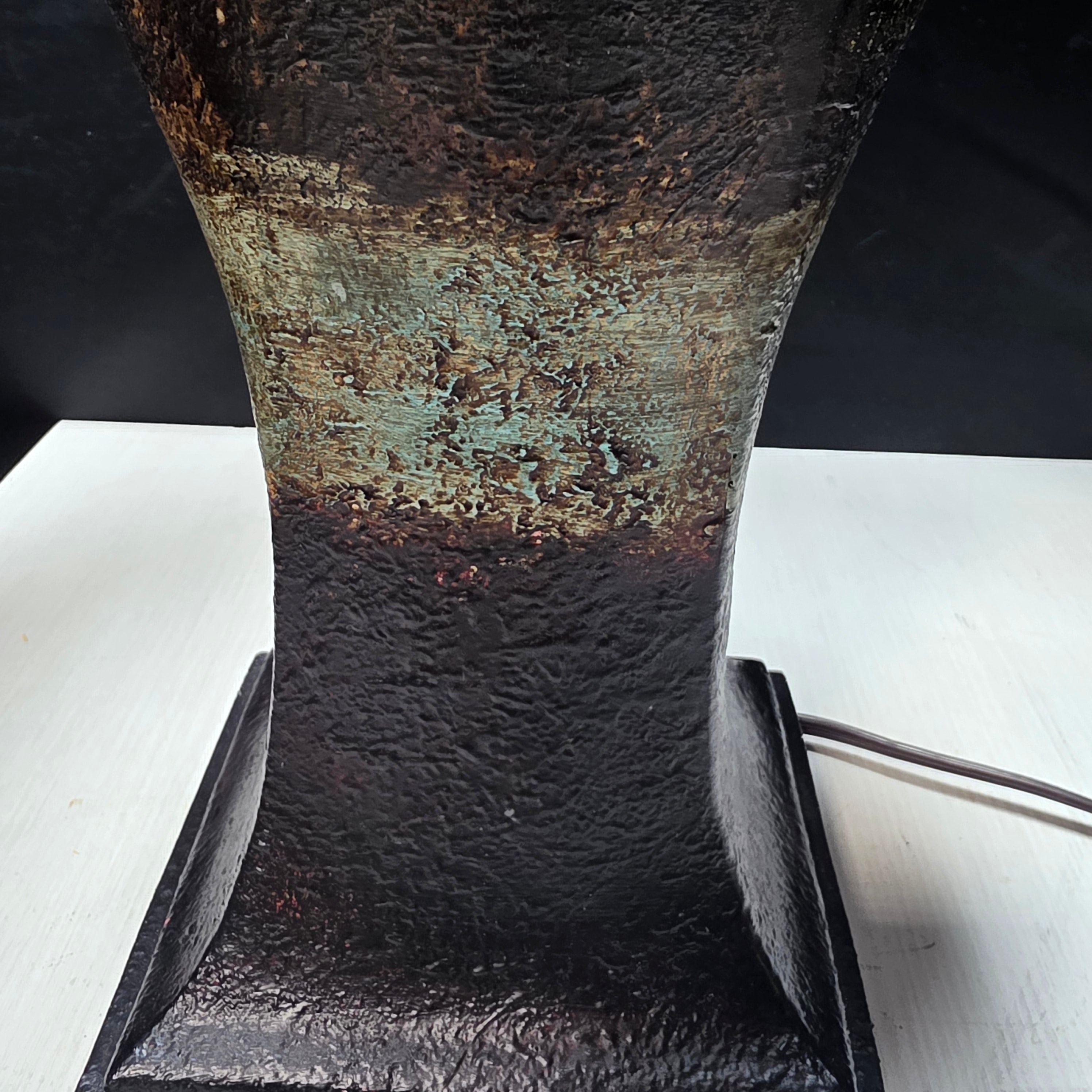 Crestview Collection Ashston Rustic Resin Table Lamp 18"Dx33"