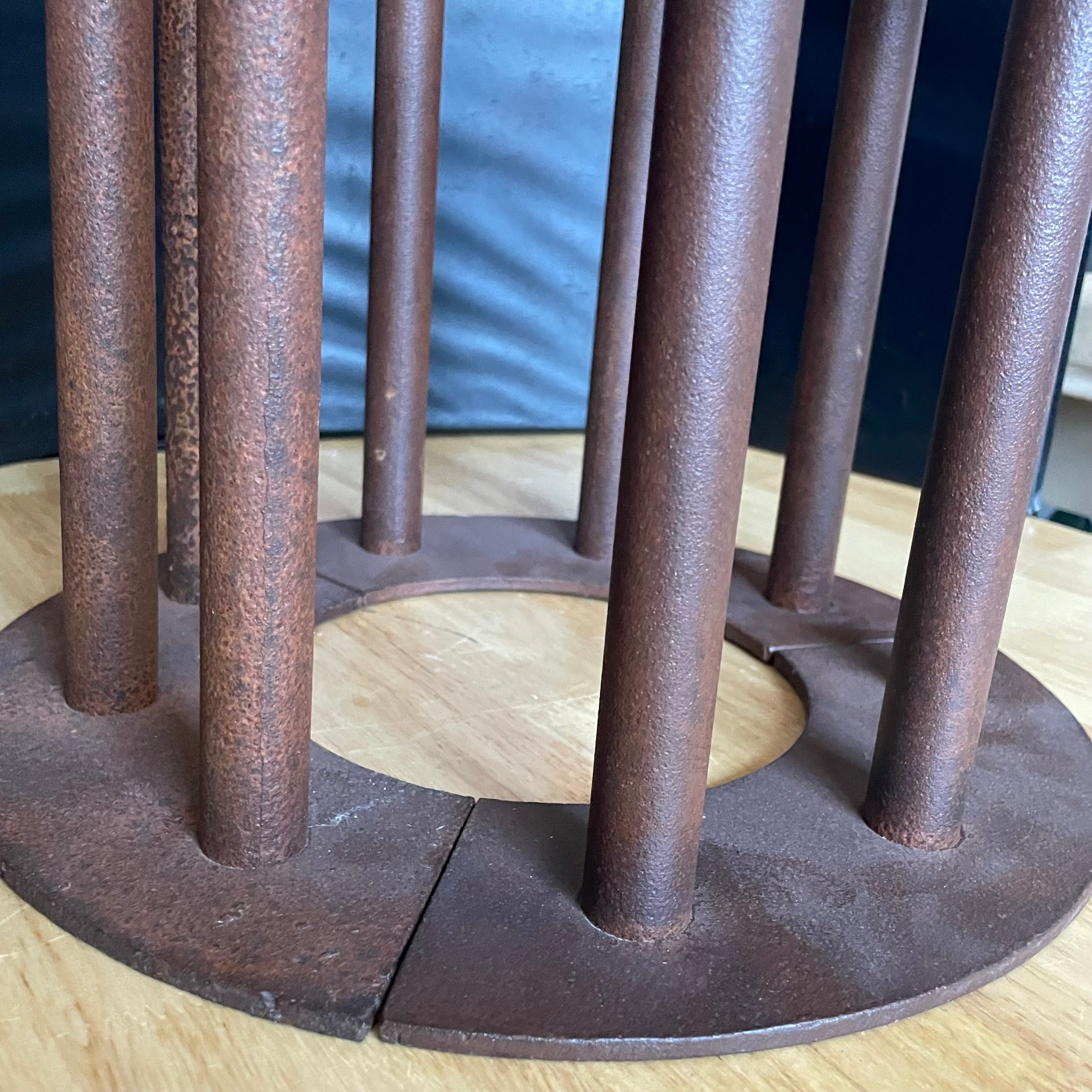 Set of 3 Vintage Brutalist Interchangeable Metal Candlestick Holders