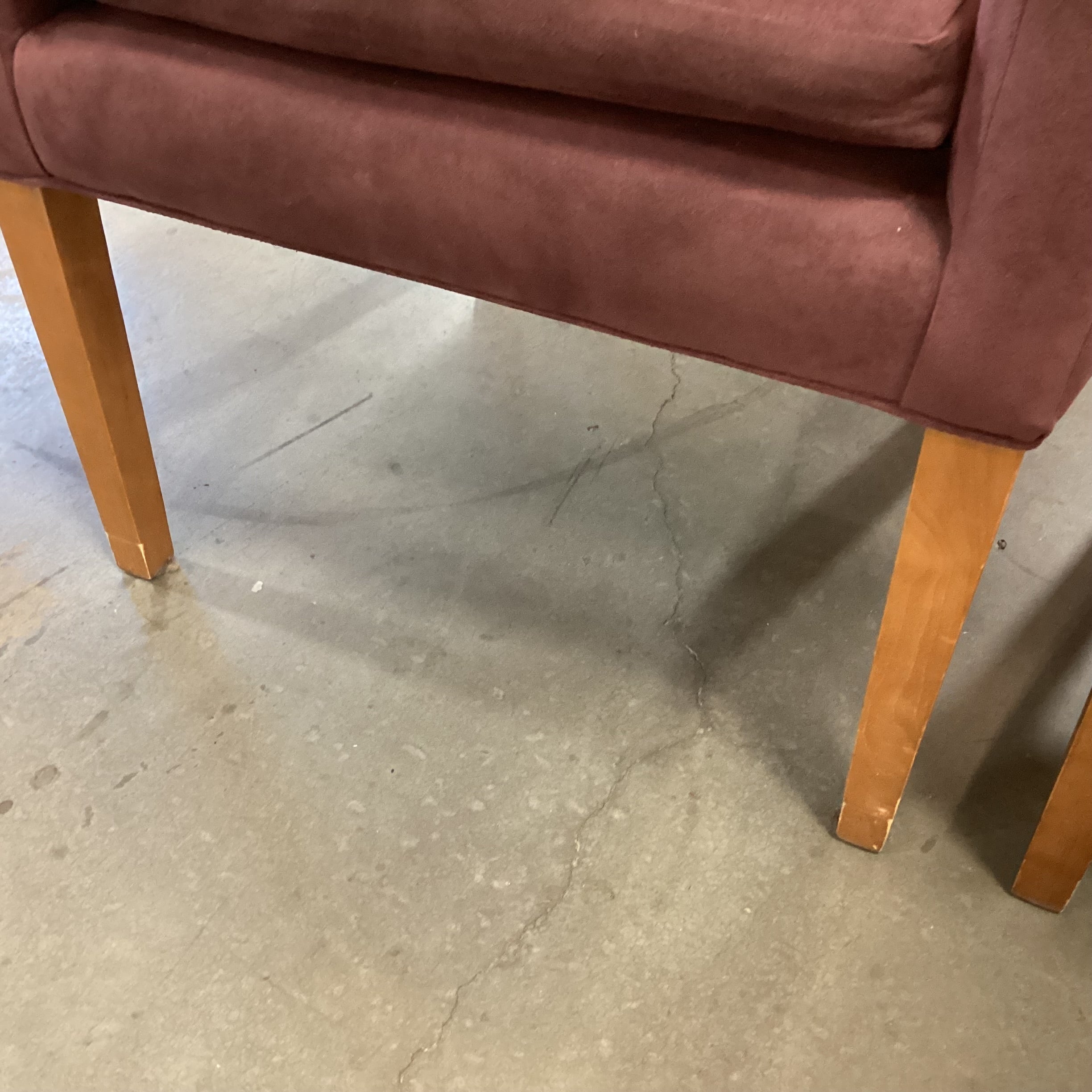SET of 8 Mitchell Gold Plum Ultra Suede Dining Chairs 25"x 26"x 36"