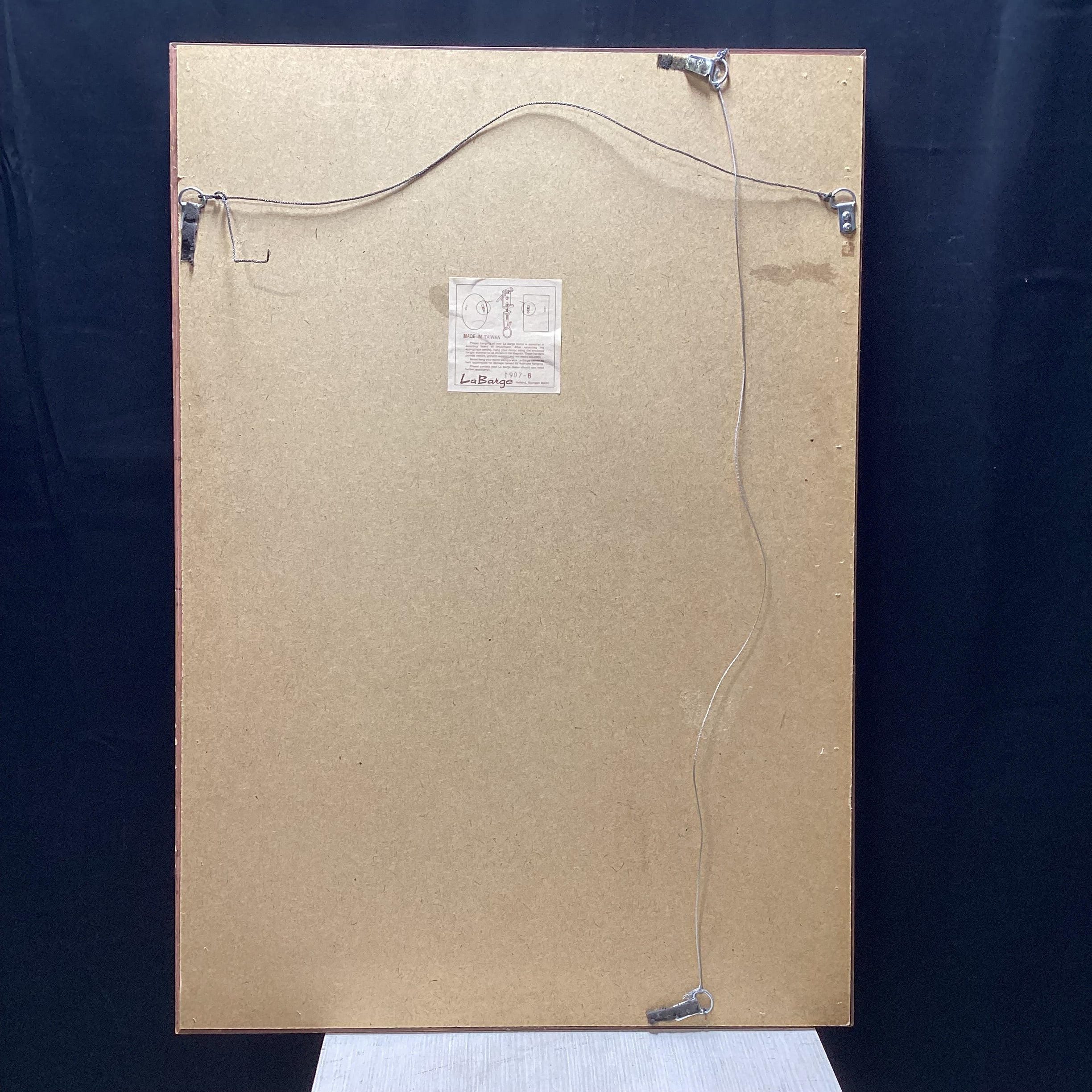 Vintage La Barge Gold Beveled Edge Wall Mirror 27.5" x 39.5"