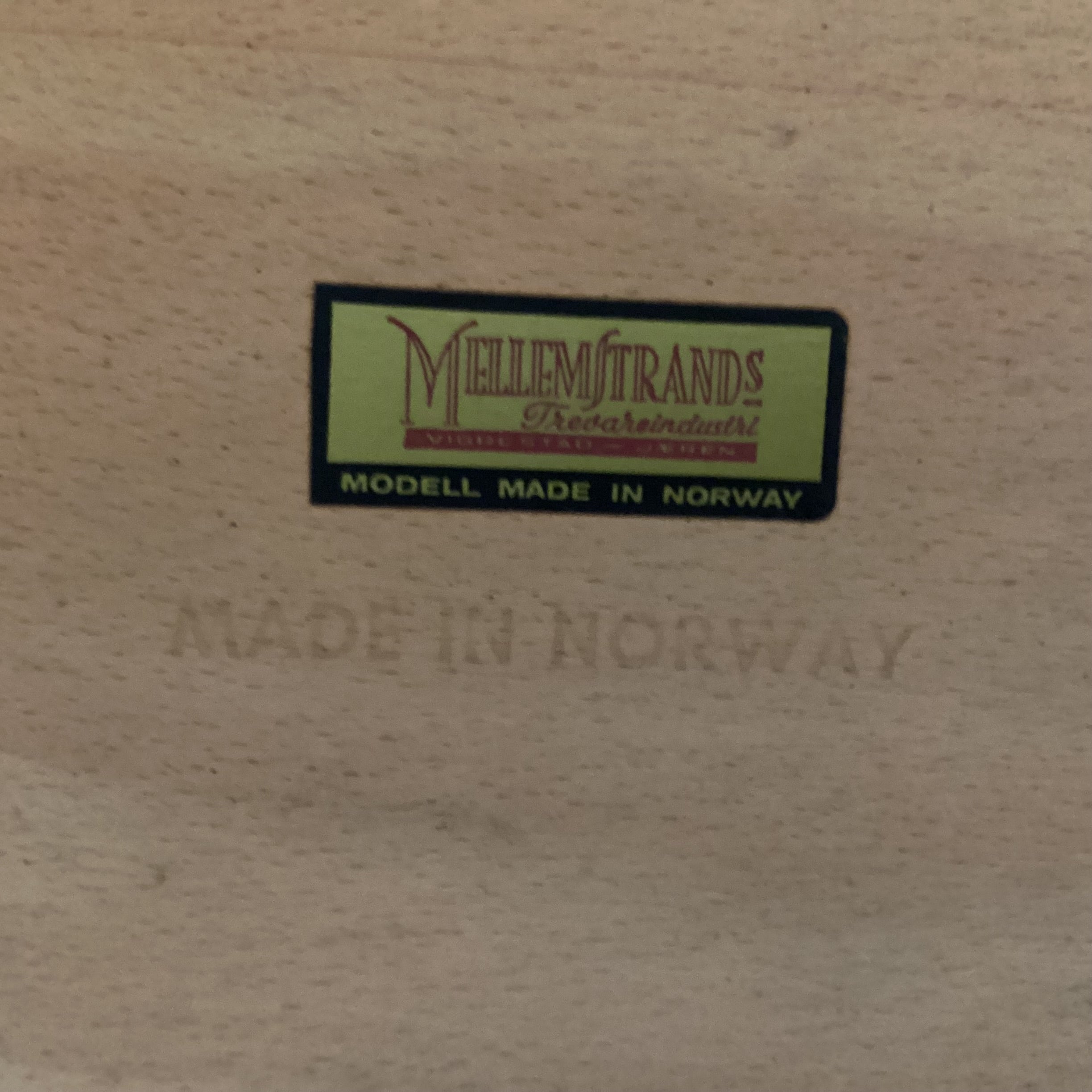 Mellemstrands Made in Norway Vintage 1960's Rosewood Slant Front Desk