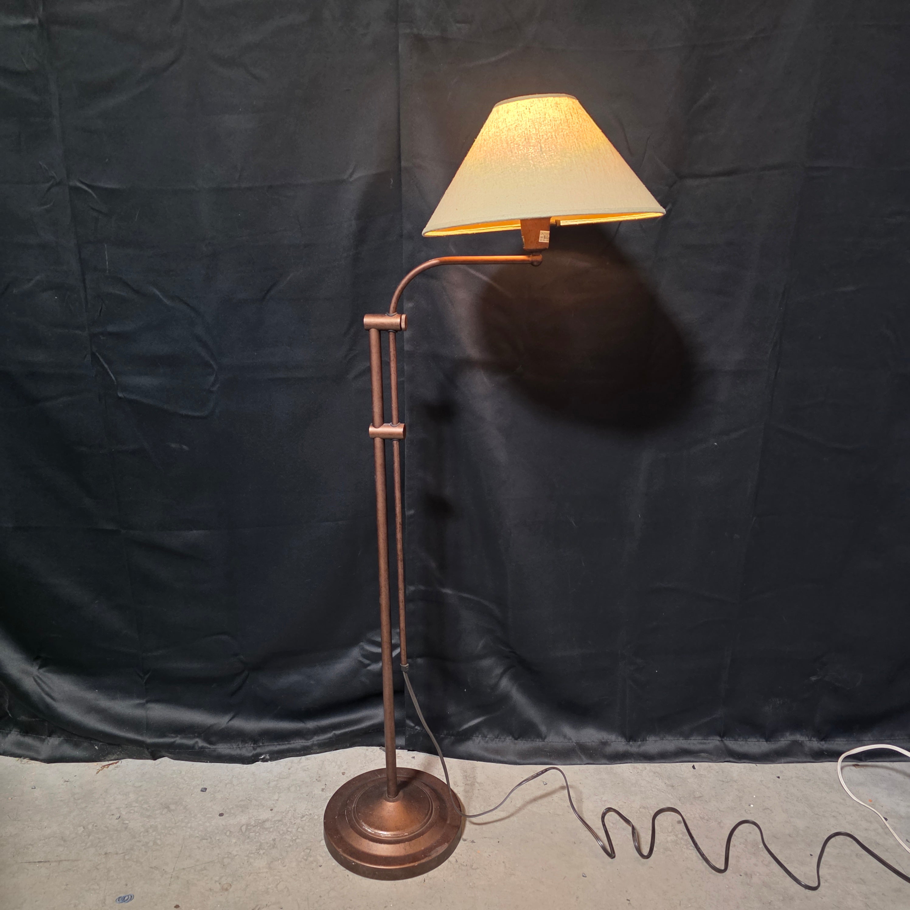 Adjustable "Saxaphone" Floor Lamp from 2003-2004 17"x50.5"-66"