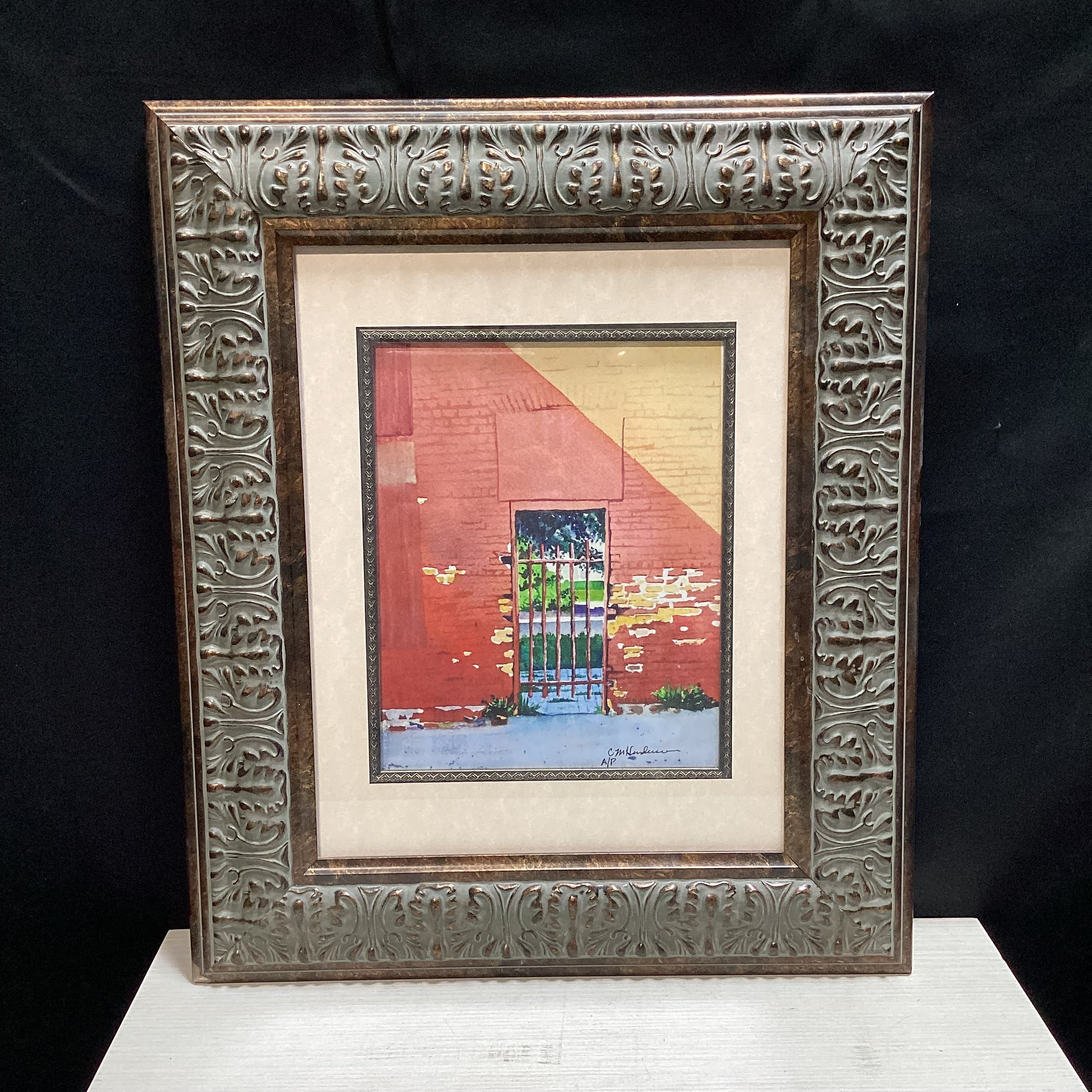 C.M. Henderson Signed Artist's Proof Framed Print 16.5" x 20"