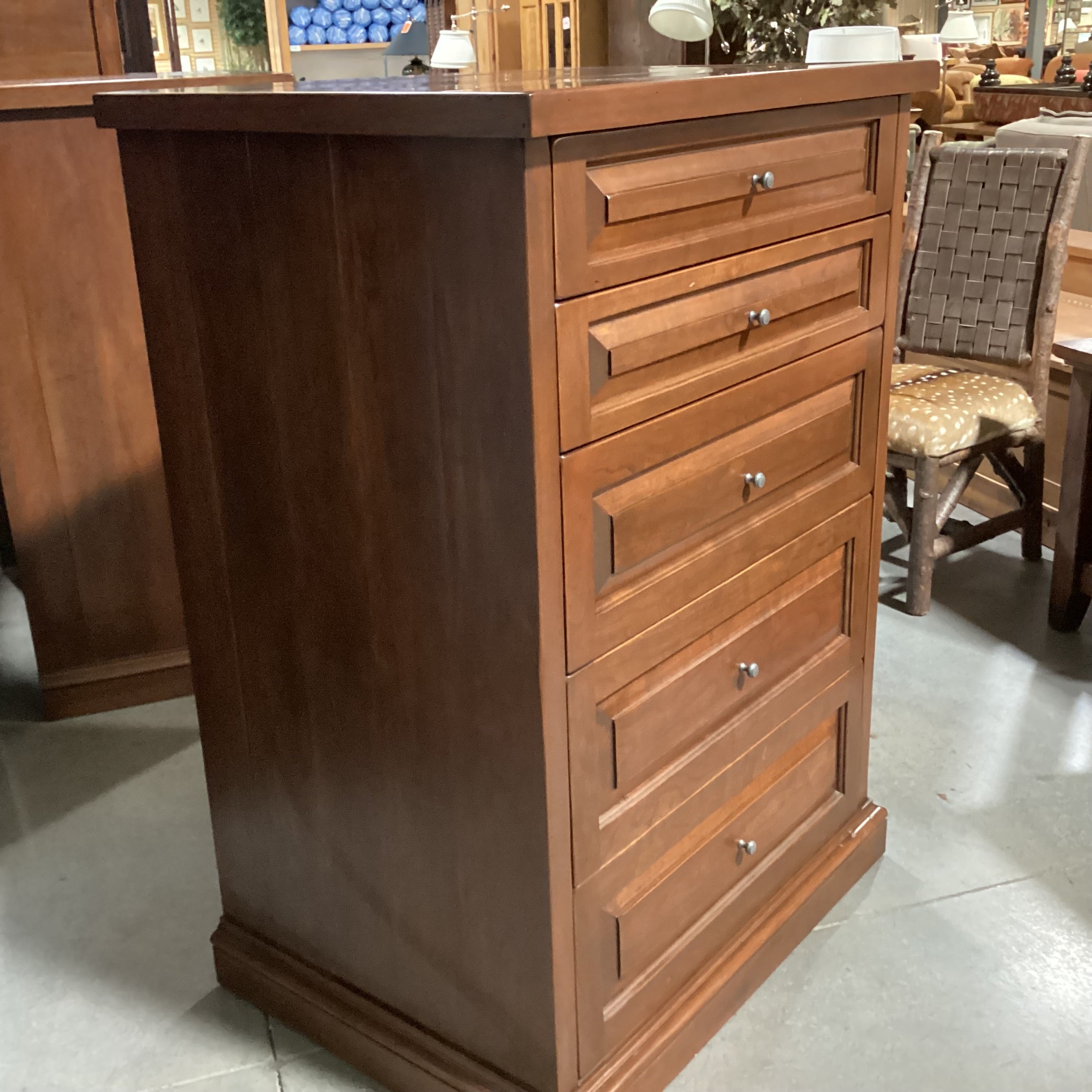 Custom Crafted Solid Finished Wood 5 Softclose Drawer Chest Dresser 34"x 25"x 48"