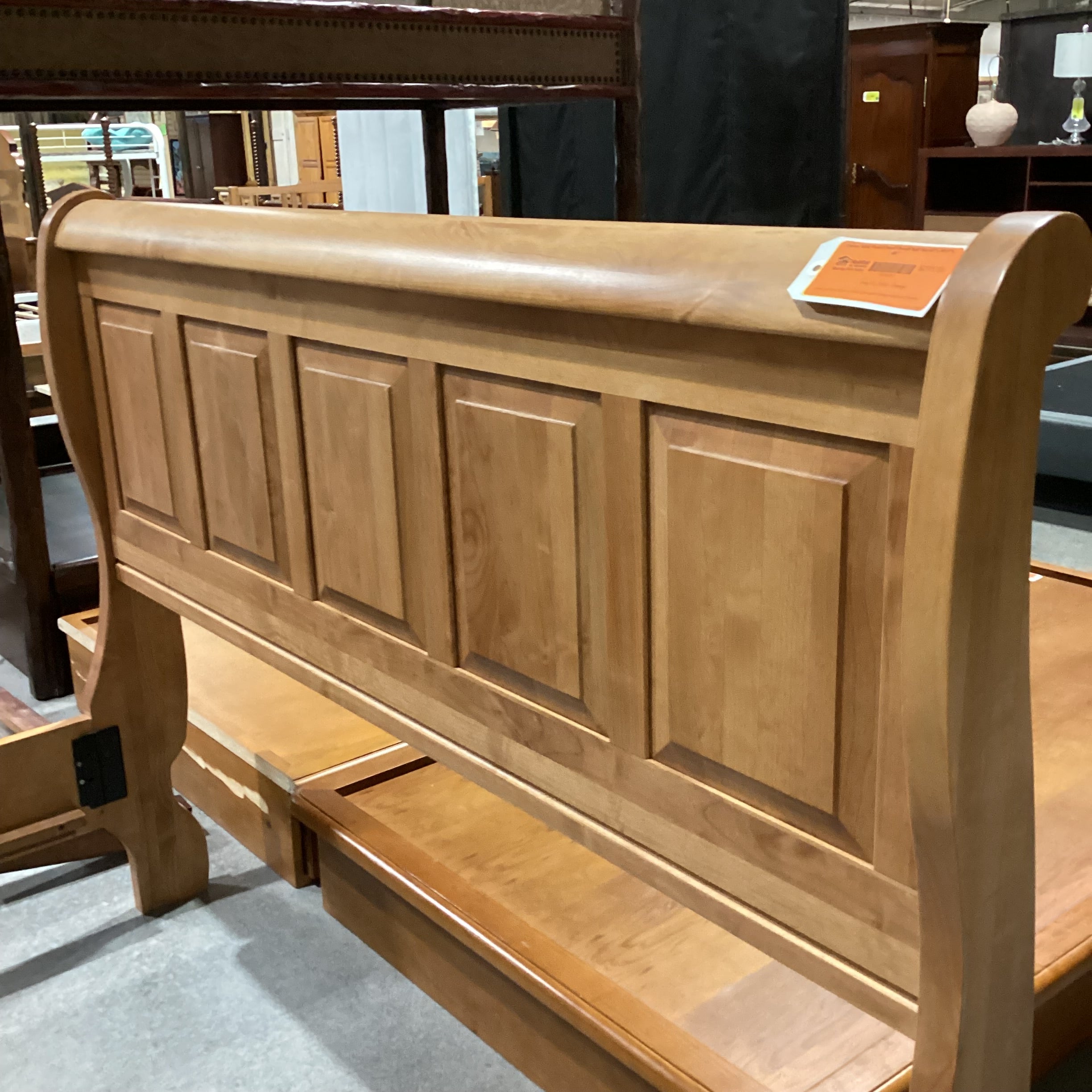 Queen Solid Wood Panel Detail Bed Set 64"x 89.5"x 48"