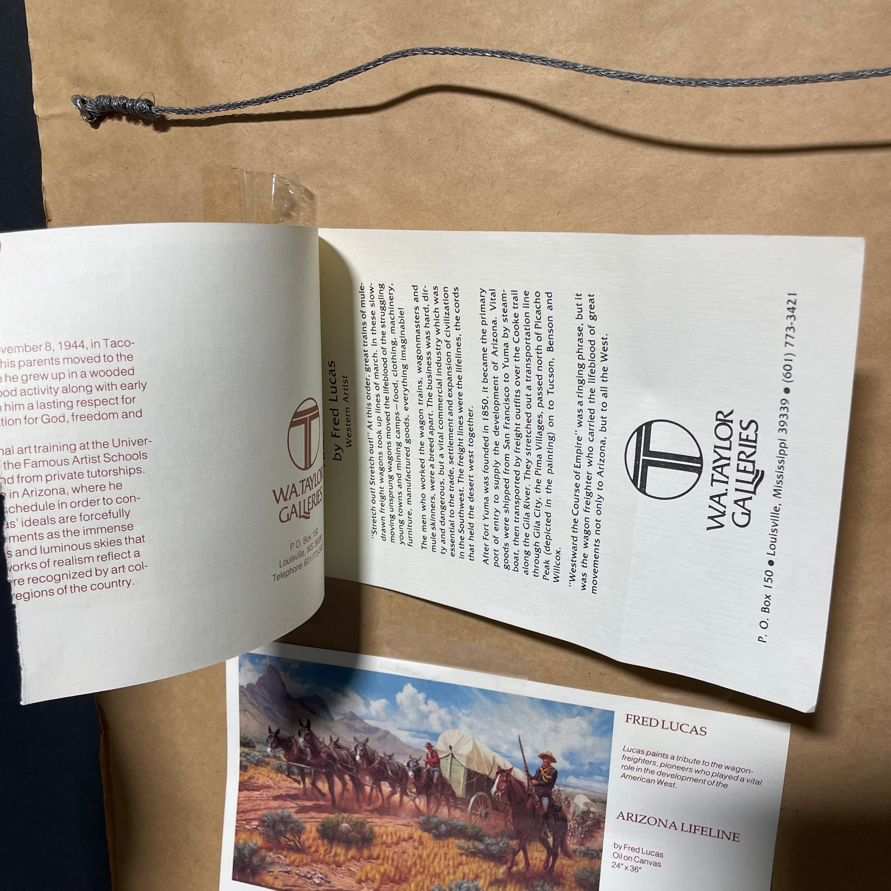 Fred Lucas "Arizona Lifeline" Print In Wooden Frame 43 1/2" x 34"