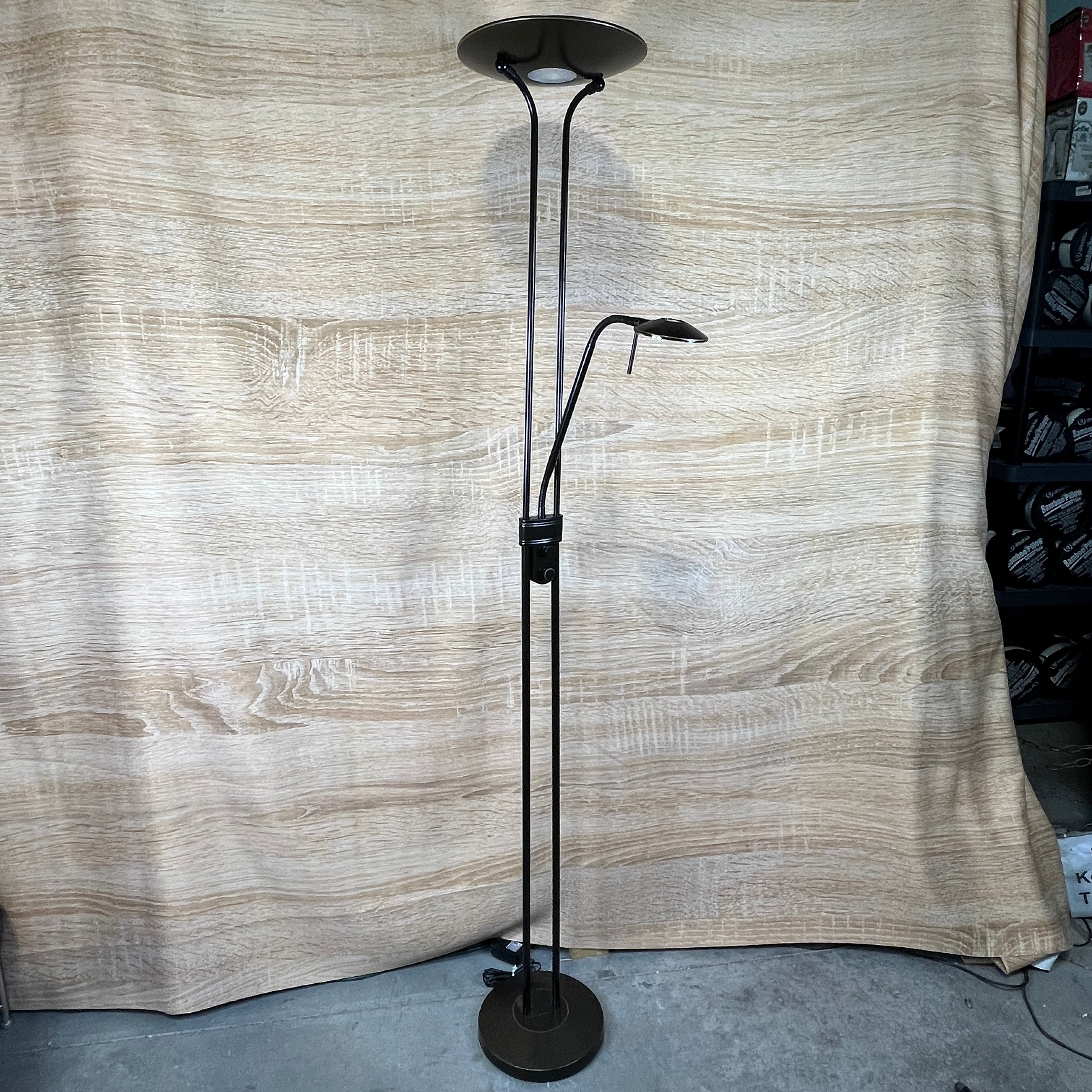 Bronze LED Torchiere Style 11.5"x 12.8"x 70.8" Floor Lamp