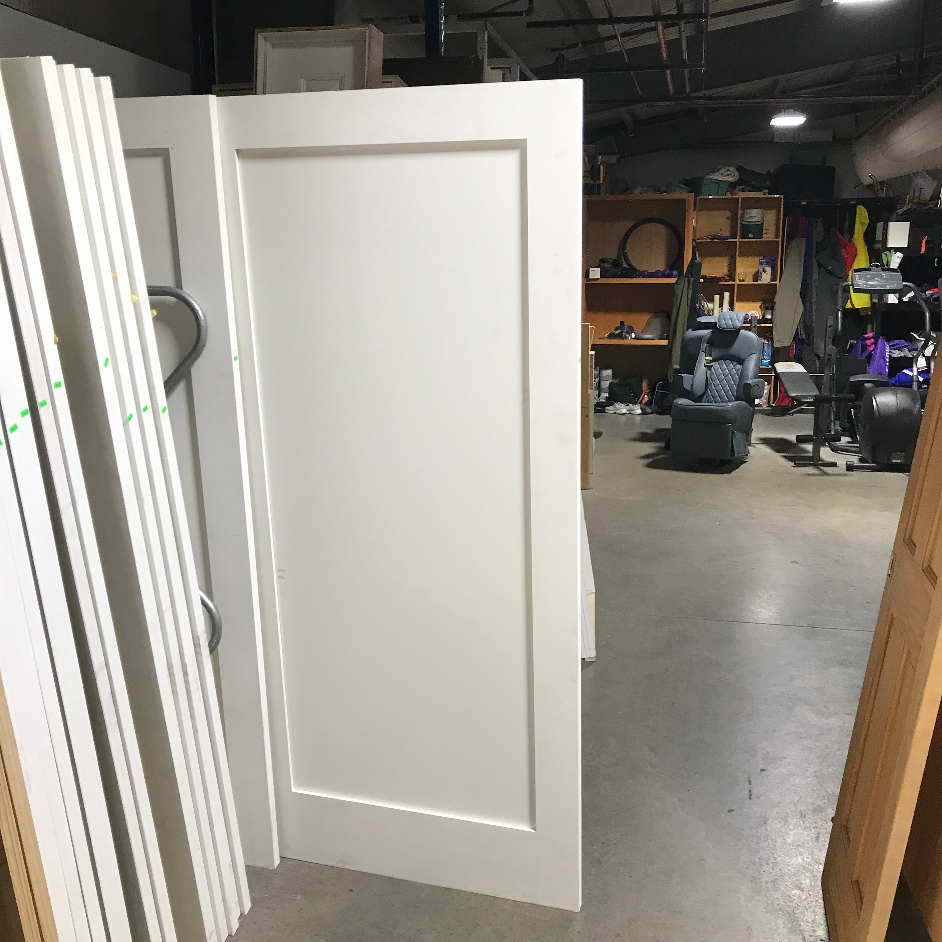 36"x 80"x 1.25" Primed Single Panel Shaker Interior Door