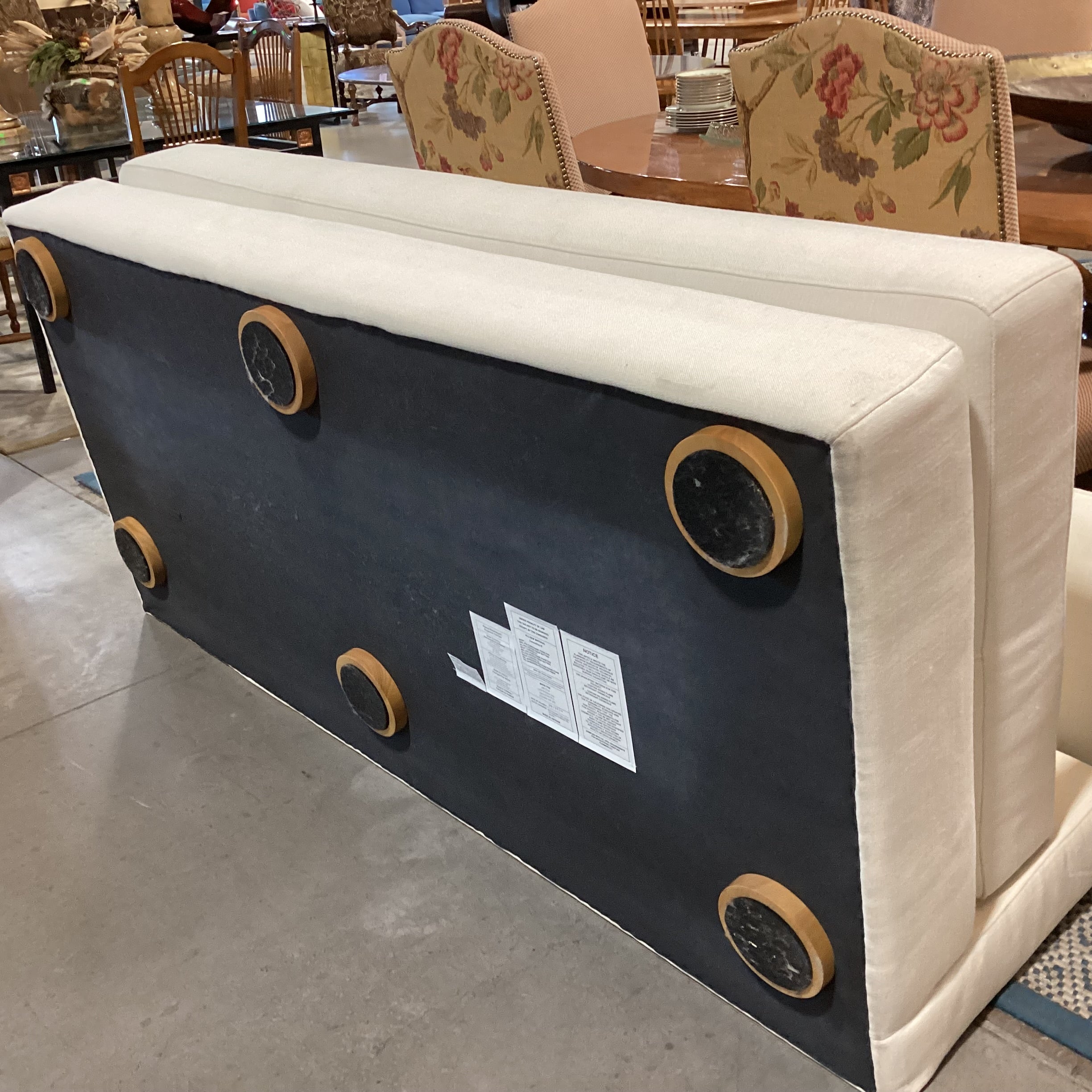 Article Braam Vintage White Convertible Cushion Bed Sofa 75"x 36"x 25"