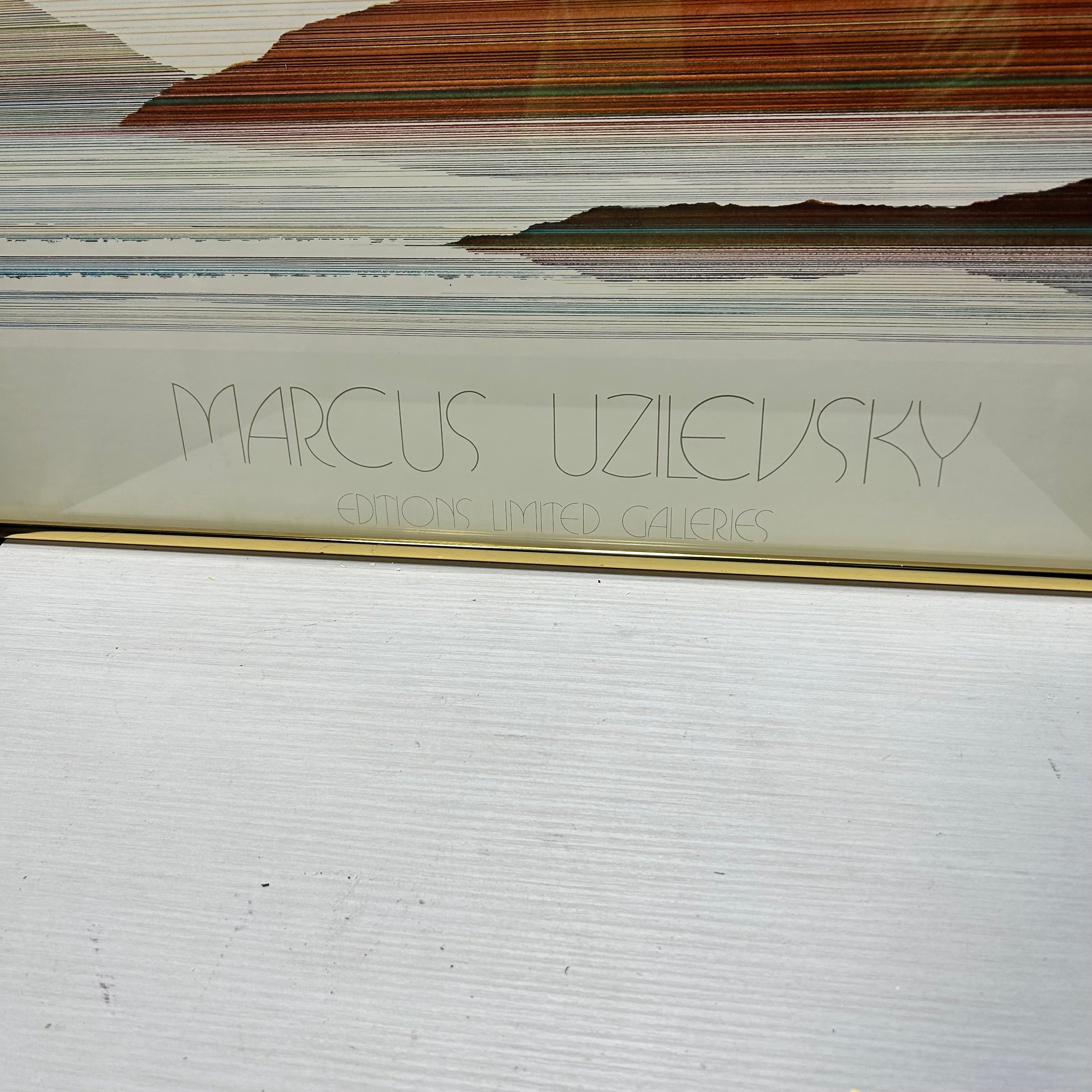 Vintage Framed Marcus Uzilevsky "Gateway" Litho 39"x 25"