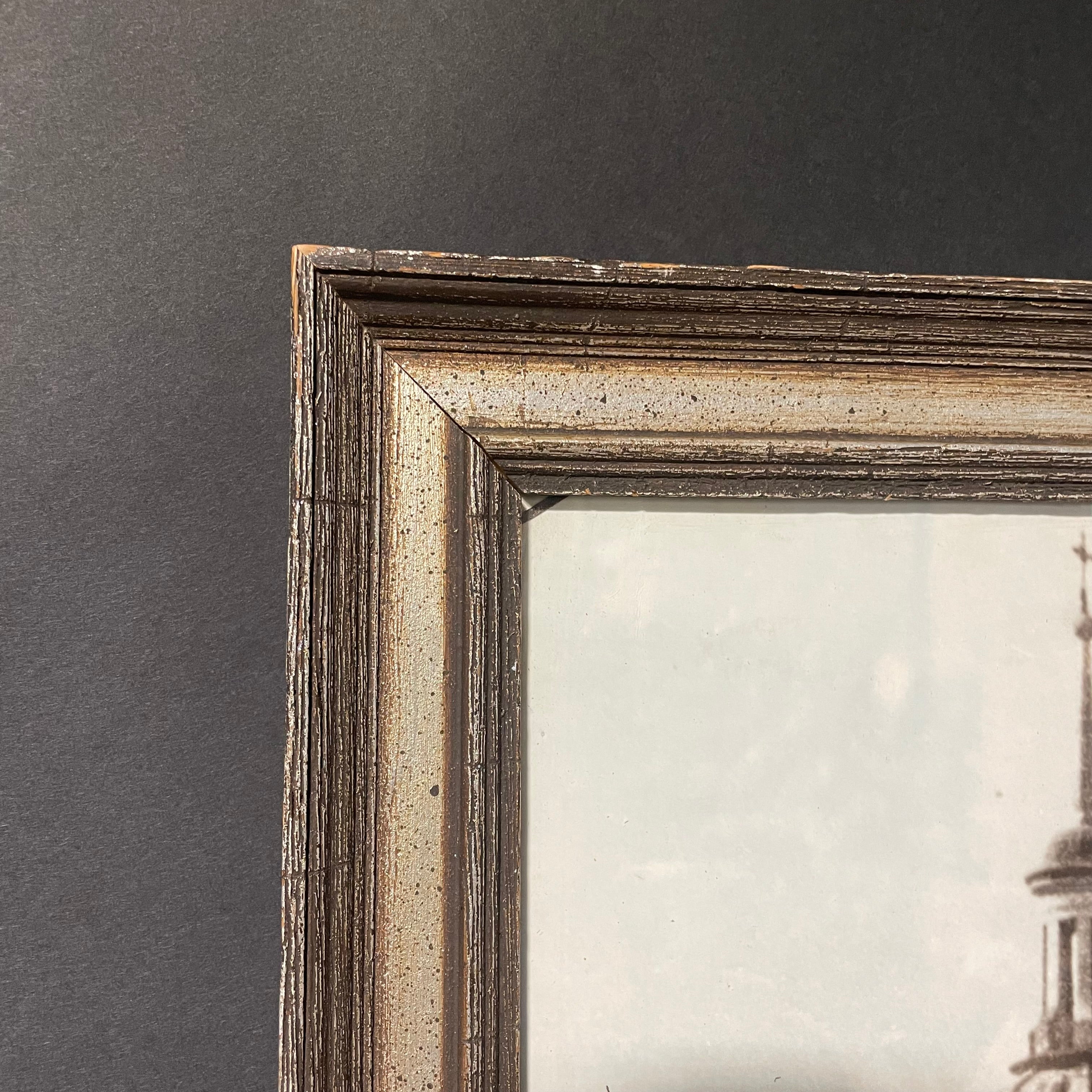 Cathedral Primada De Colombia B&W Photograph In Wooden Silver Frame 42" x 35"