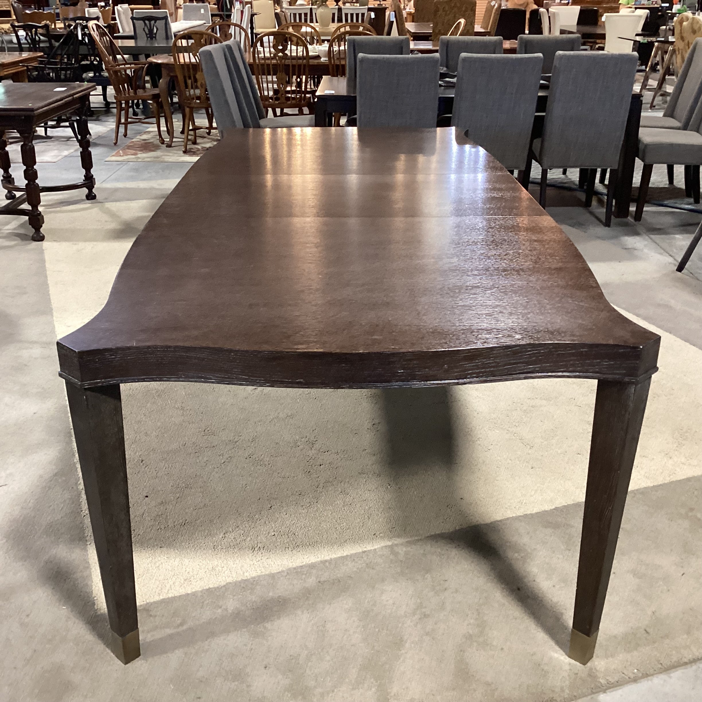 Bernhardt Clarendon Collection Ash Solids & Quartered White Oak Veneers 1 Leaf Dining Table 79" to 103"x 47"x 30"
