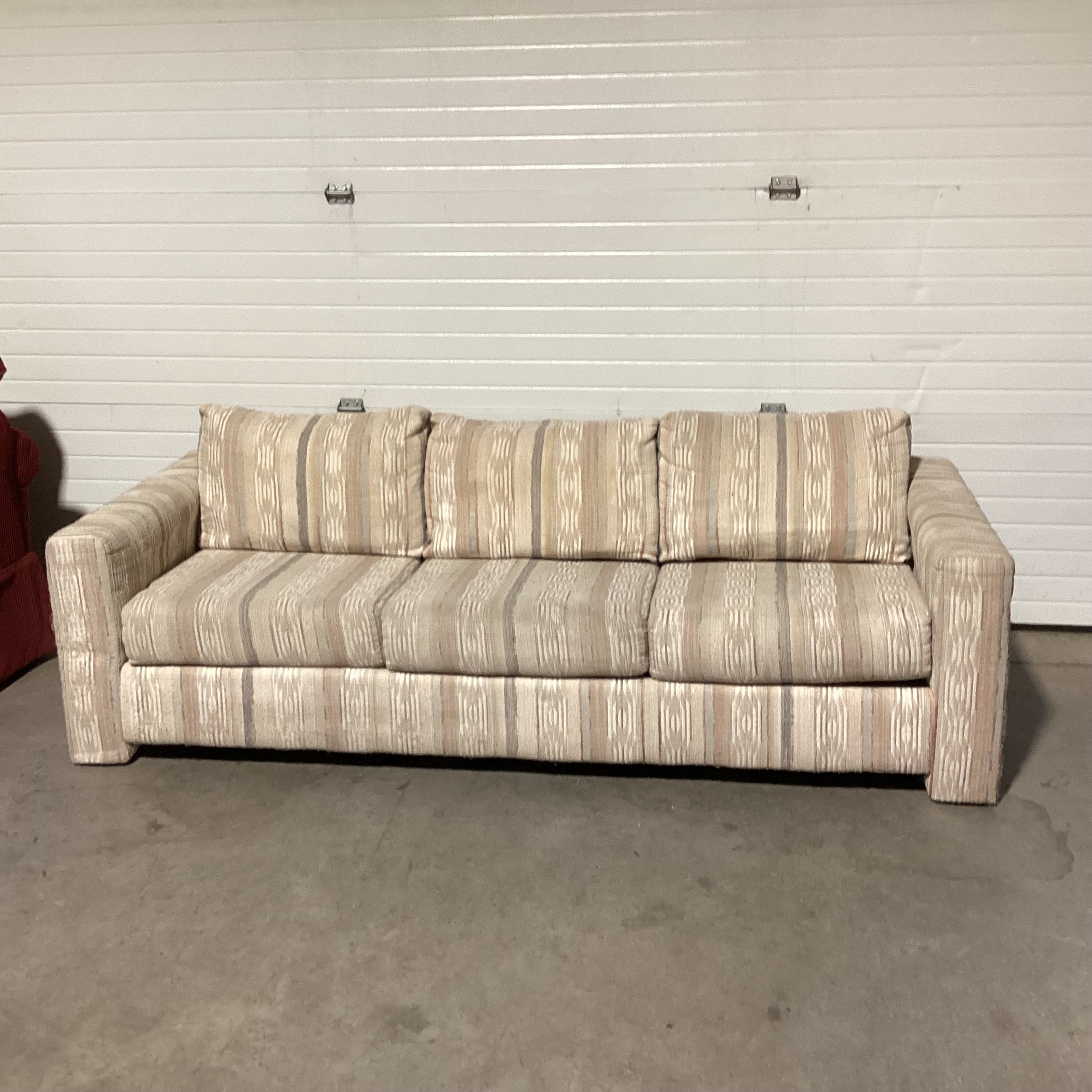 Sand Pastels Texture Woven Sofa 83"x 36"x 26"