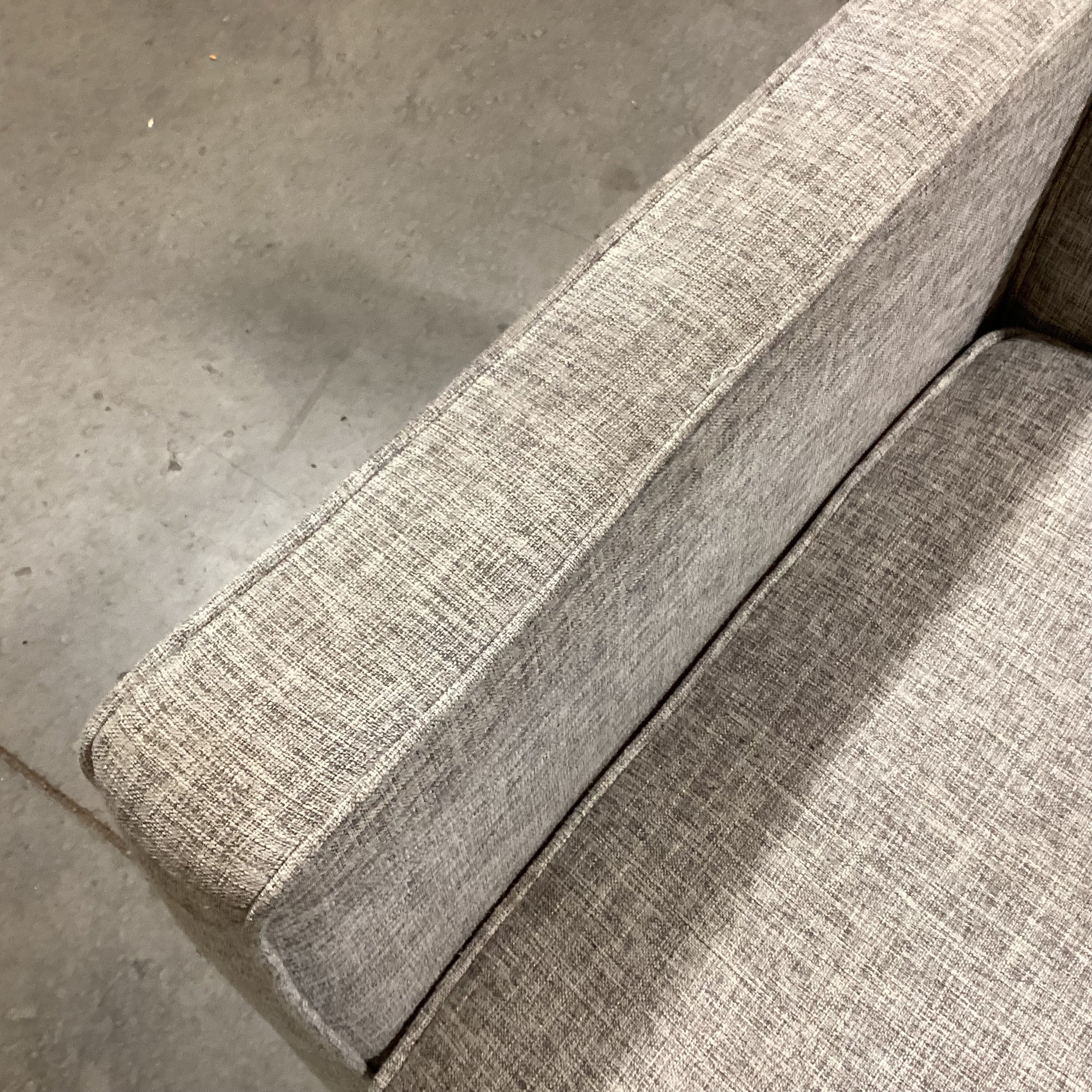 Noble House Home Furnishings Grey Heather Button Tufted Recliner Chair 28"x 34" to 54"x 37"