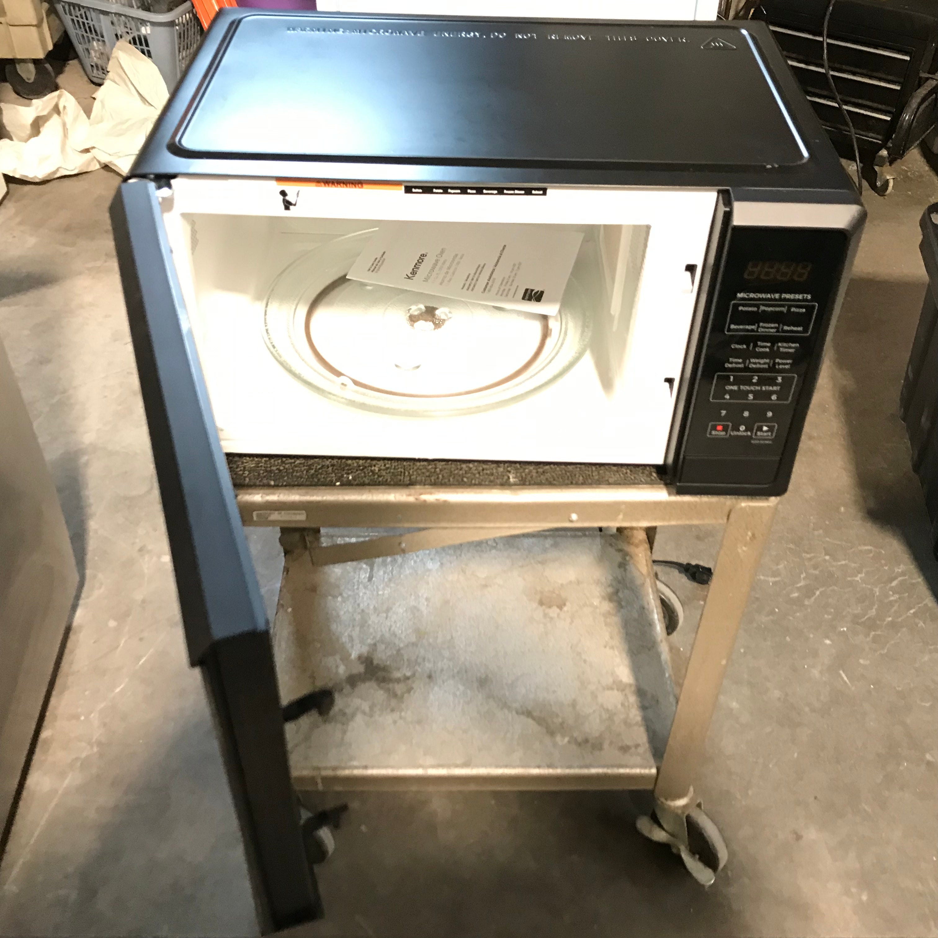 Kenmore Black Counter Top Microwave 21"x 15"x 11"