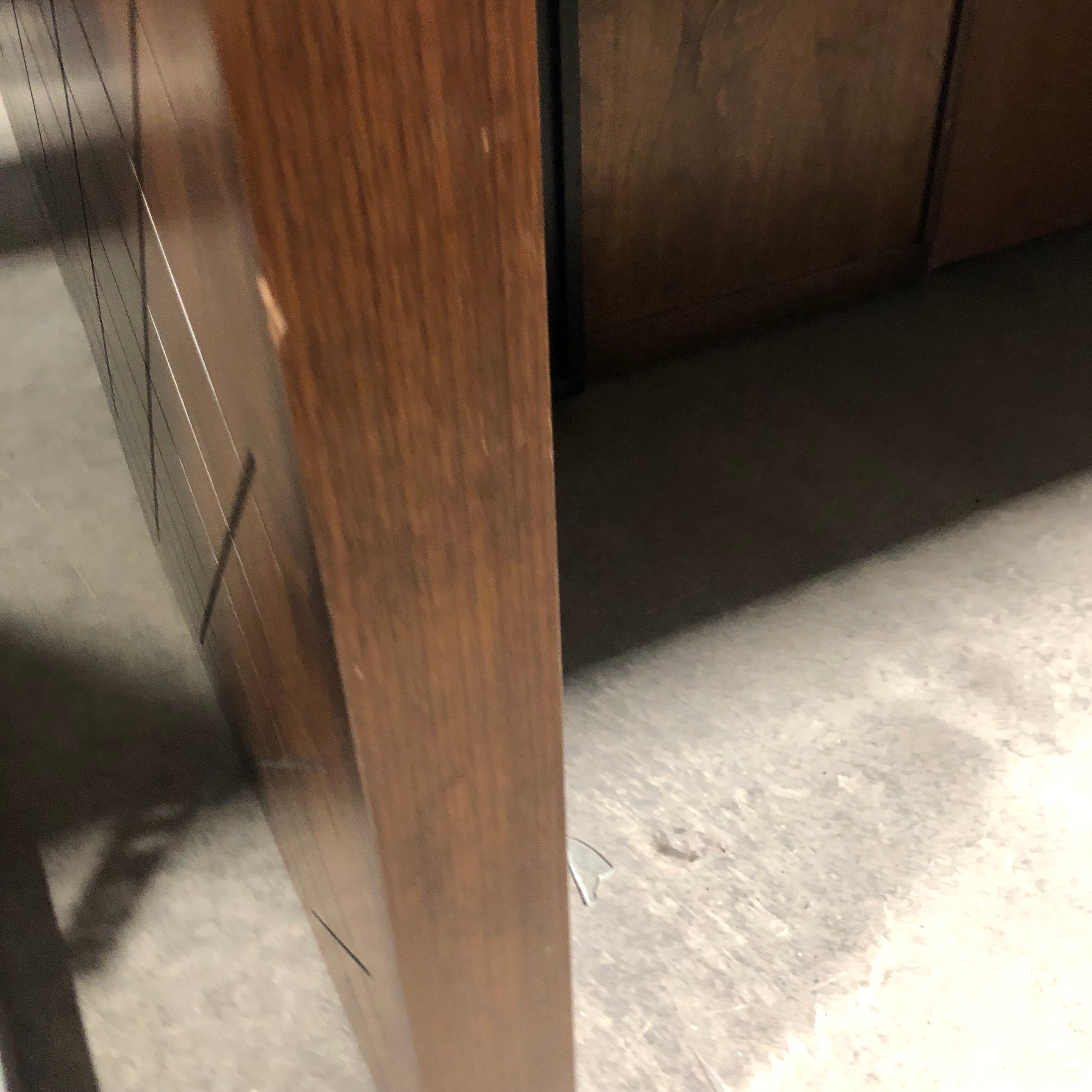 Dark Finish Oak Office Desk 60"x 28"x 30.5"