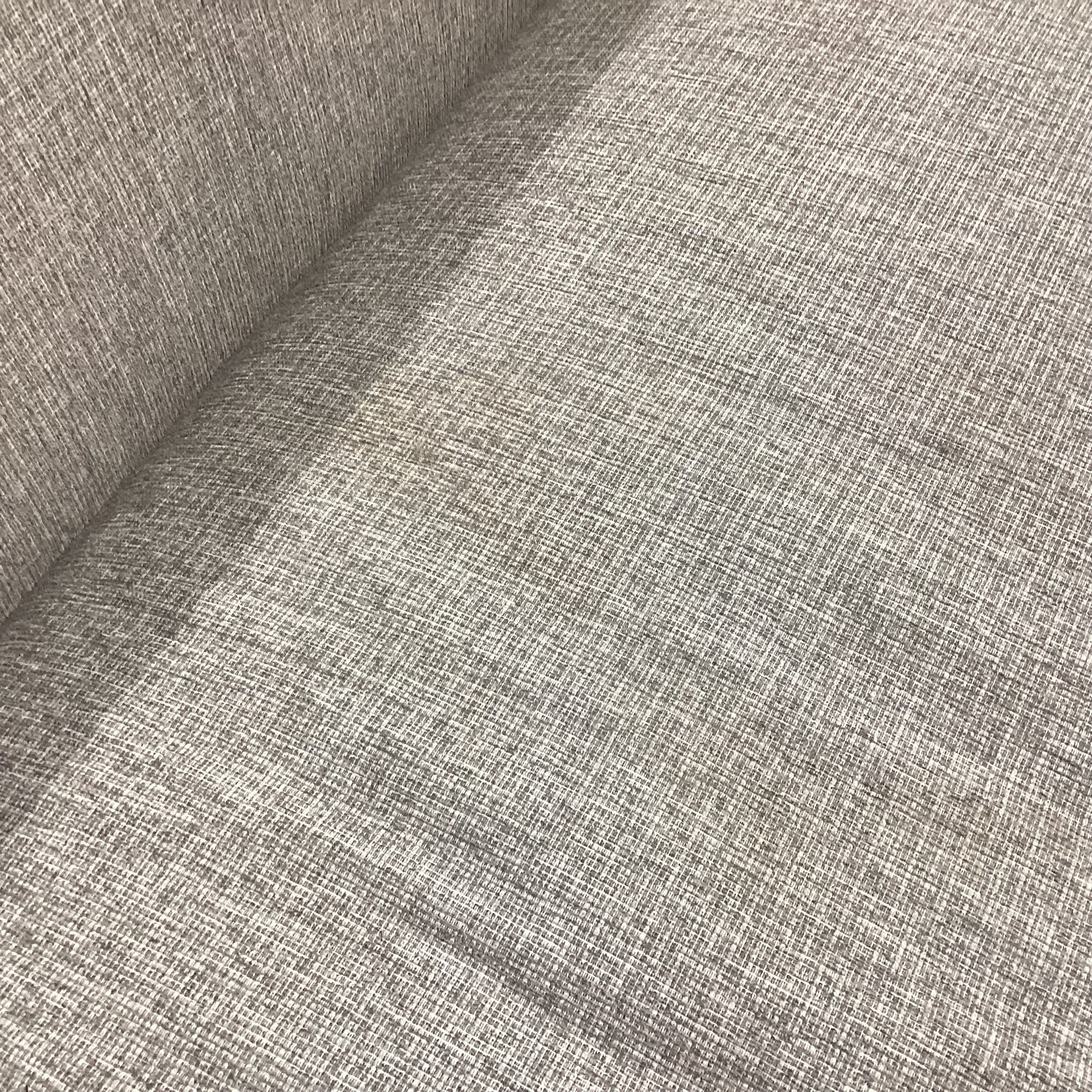 Modern Grey Woven Bench Cushions 2 Piece Sectional 144"x 115"x 41"x 34"