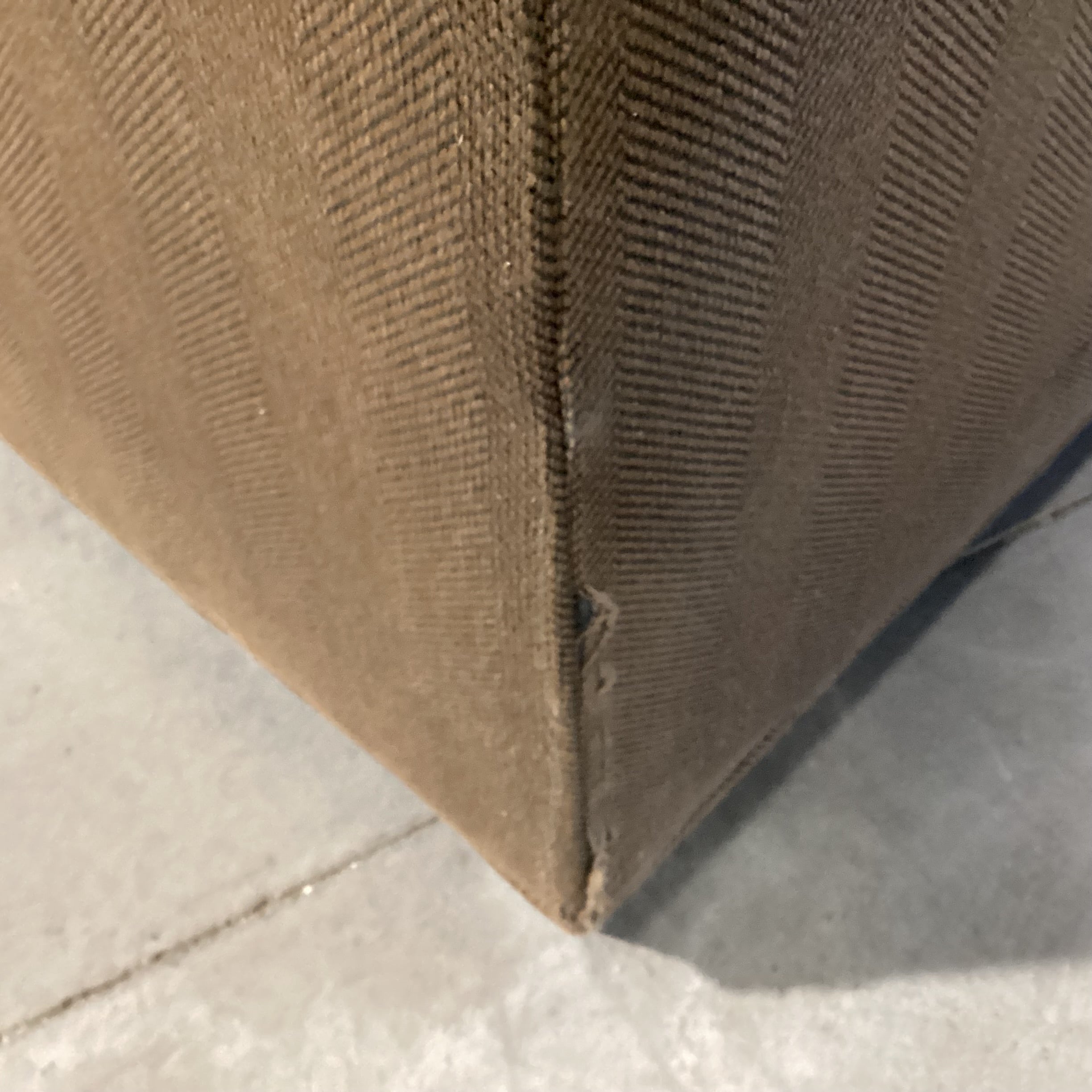 Brown Woven Slope Arm with Full Sleeper Sofa 70"x 36"x 36"