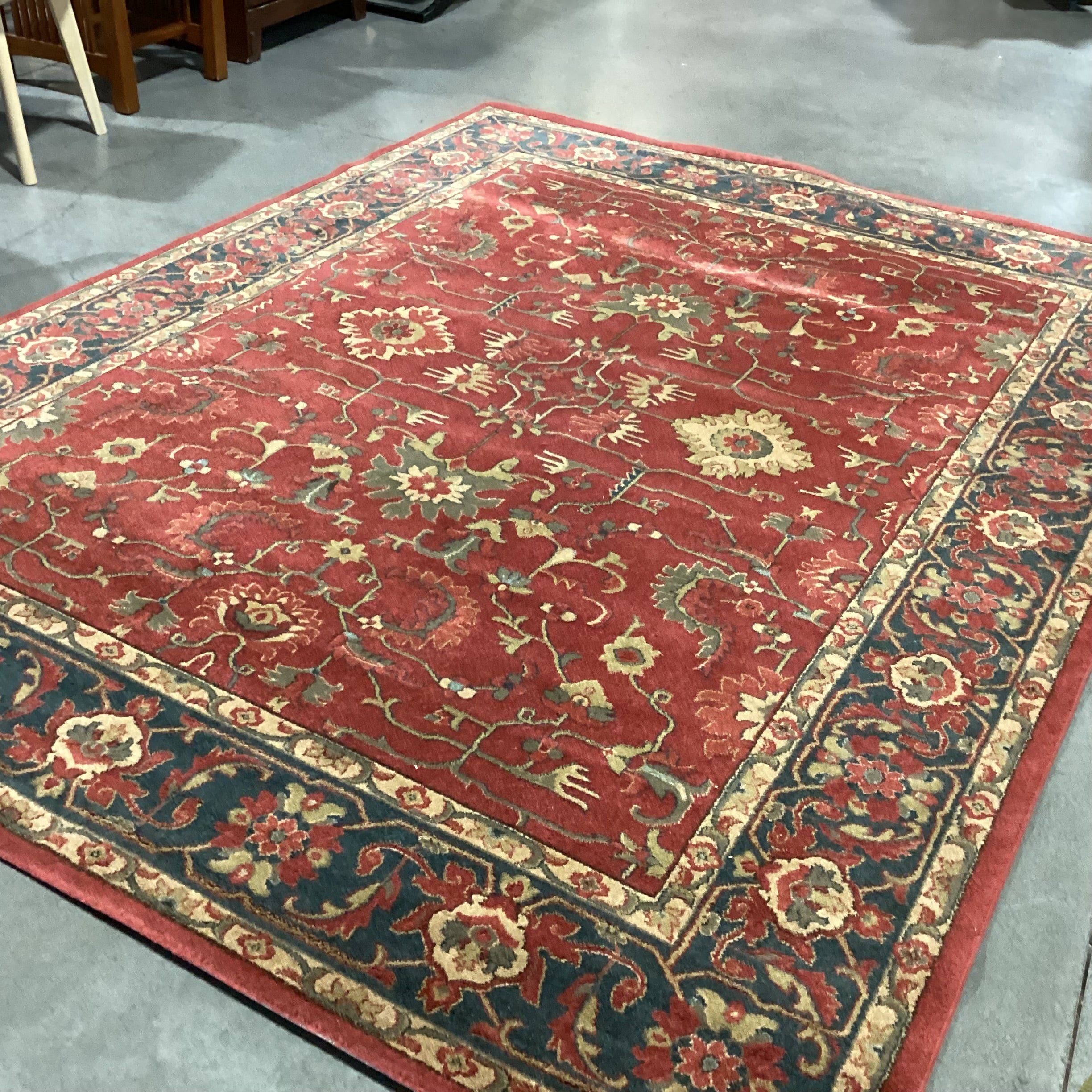 Safavieh Mahal Red Navy Poly Rug 8'x 10"