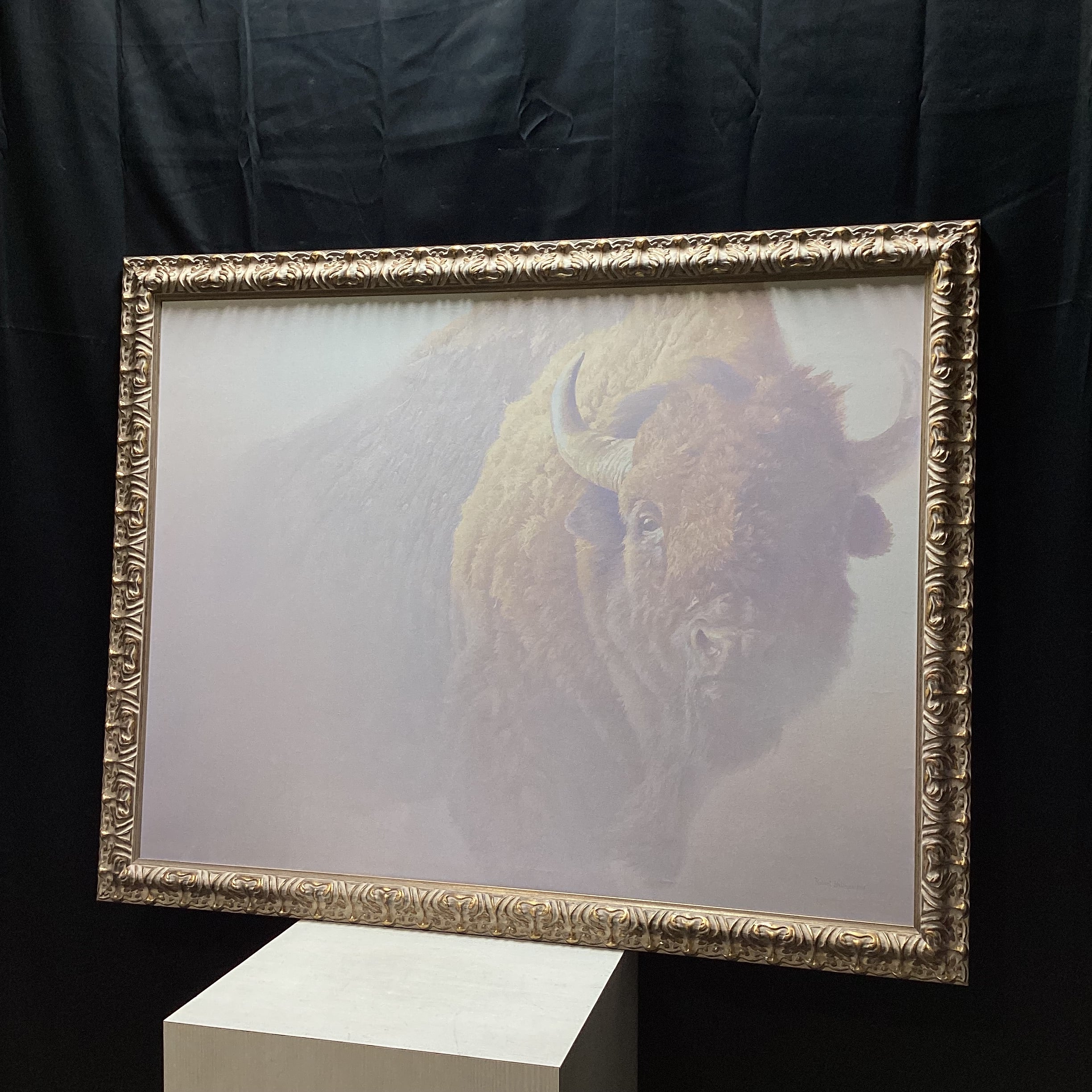 Robert Bateman "Chief Bison" Framed Giclee Print 42.5" x 41"