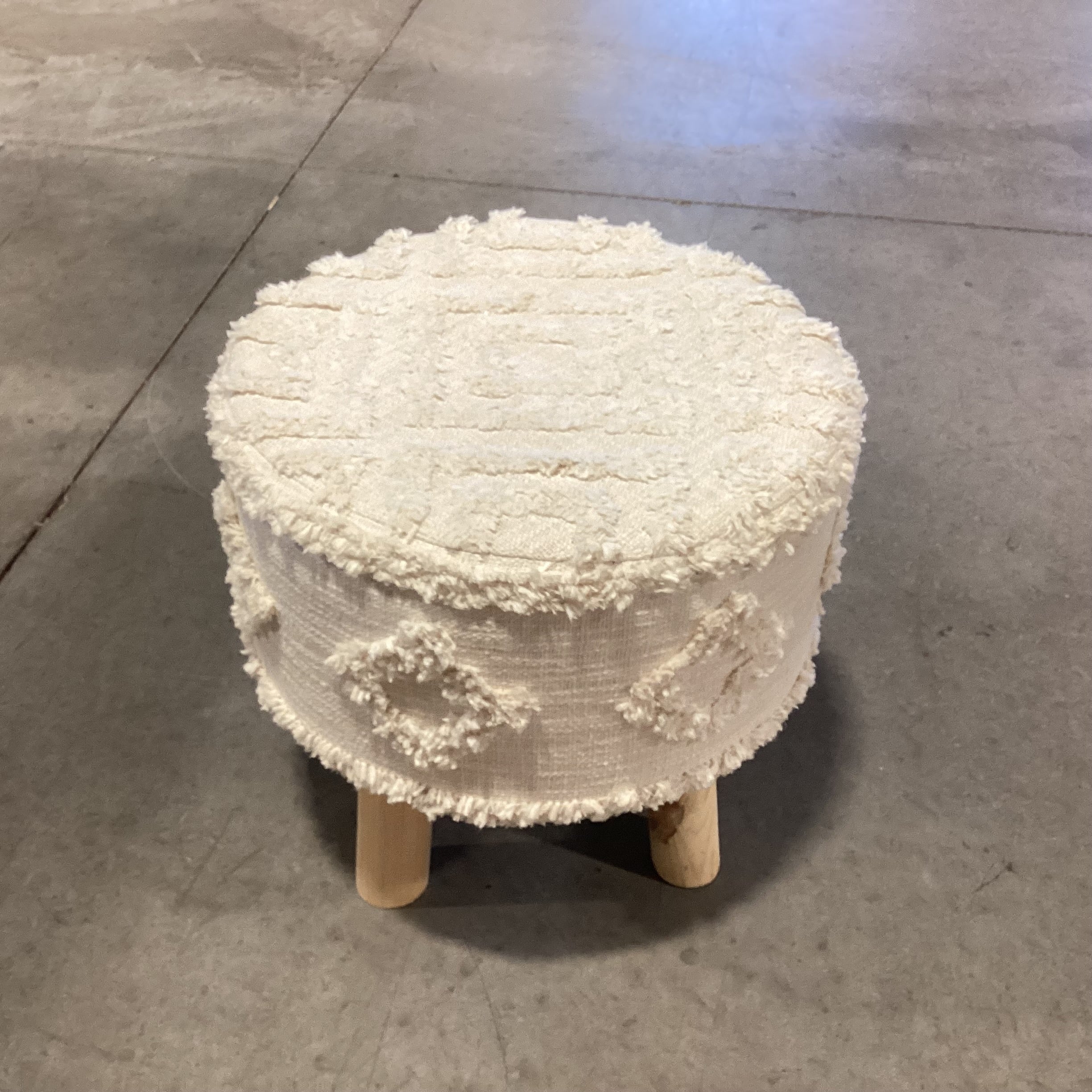 Locklie Boho Stool Ottoman 17" Diameter x 16"