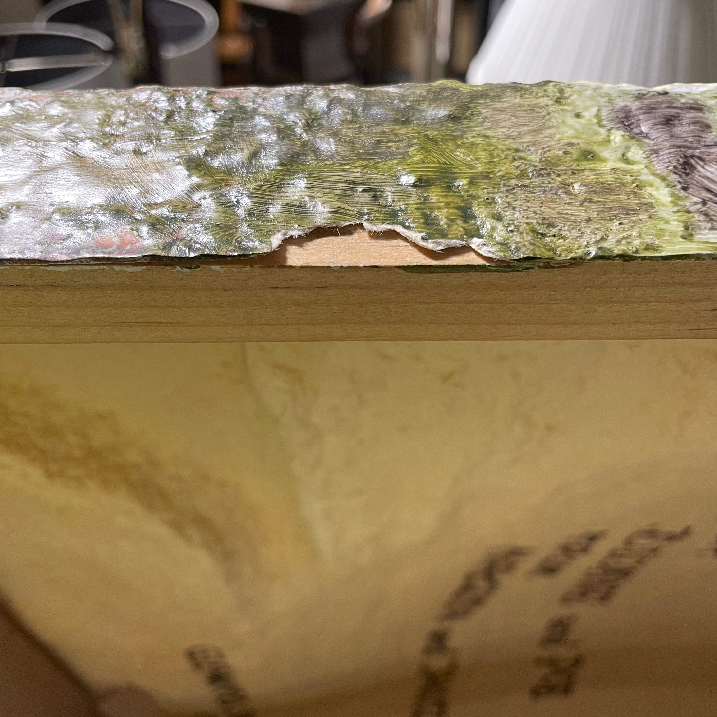 Janusz Obst Signed/ Dated "Another Planet"3D Bas Relief Original 46 1/2" x 66"