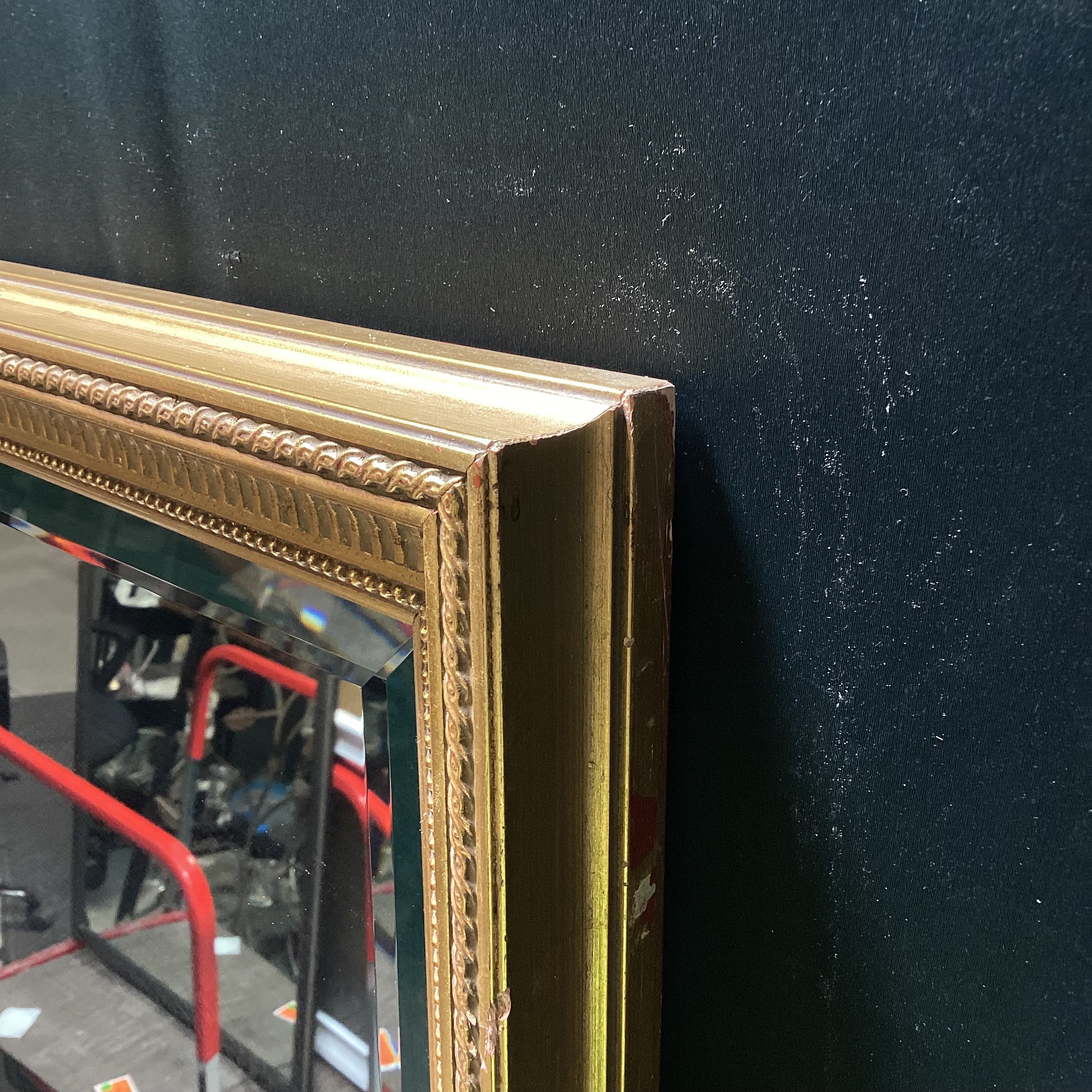 Vintage La Barge Gold Beveled Edge Wall Mirror 27.5" x 39.5"