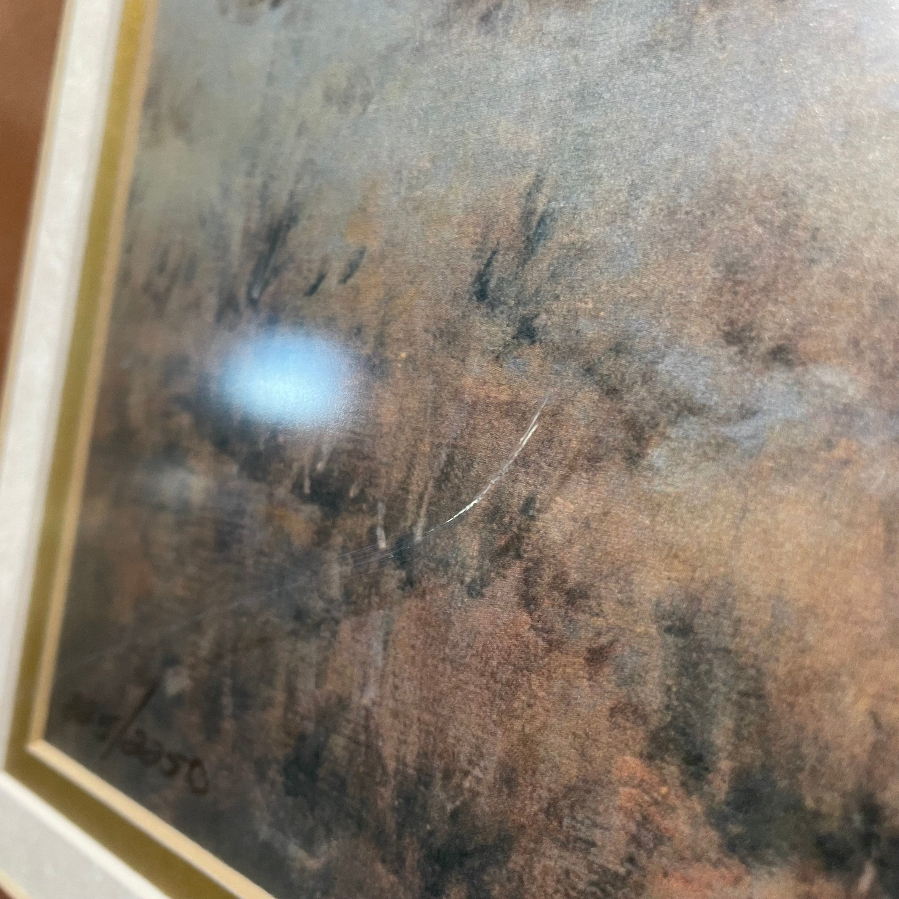 G. Harvey Signed Limited Edition "Times Remembered" Print In Silver Plexiglass Frame 34" x 24"