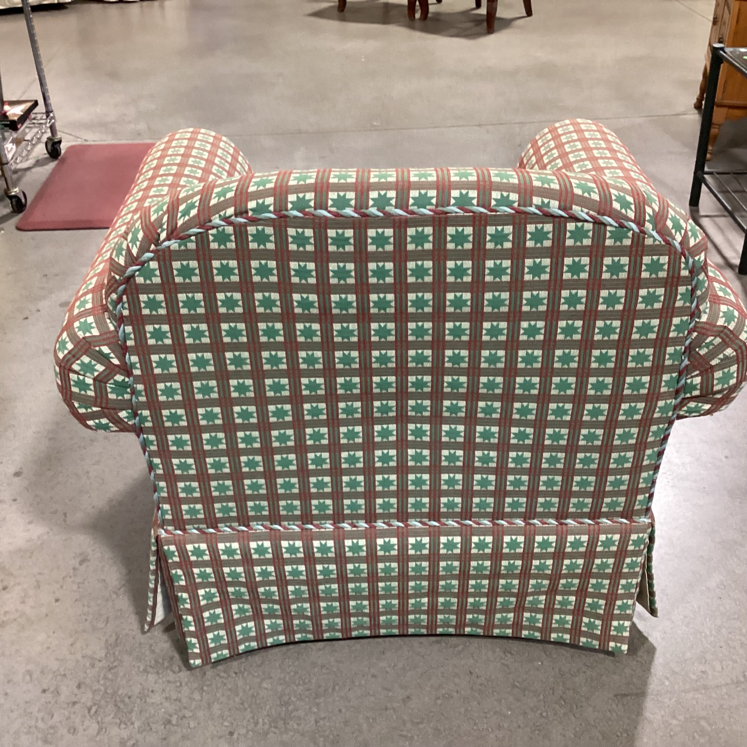 Custom Star Quilt Style Chair 39"x 33"x 34"