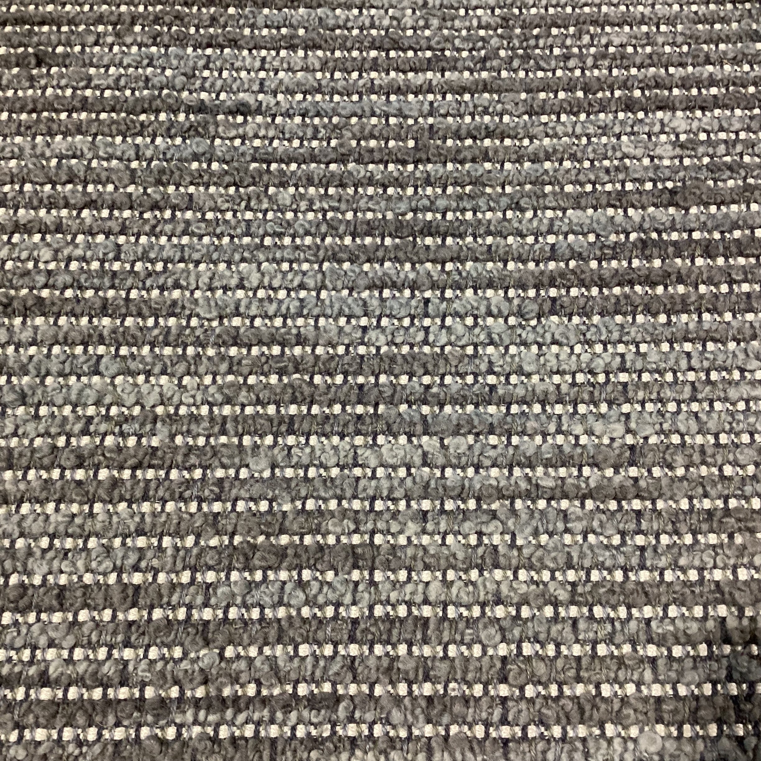 Knoll Saarinen Grey Tones & Ivory Woven Boucle & Walnut Mid Century Style Dining Chair 22"x 21"x 31"