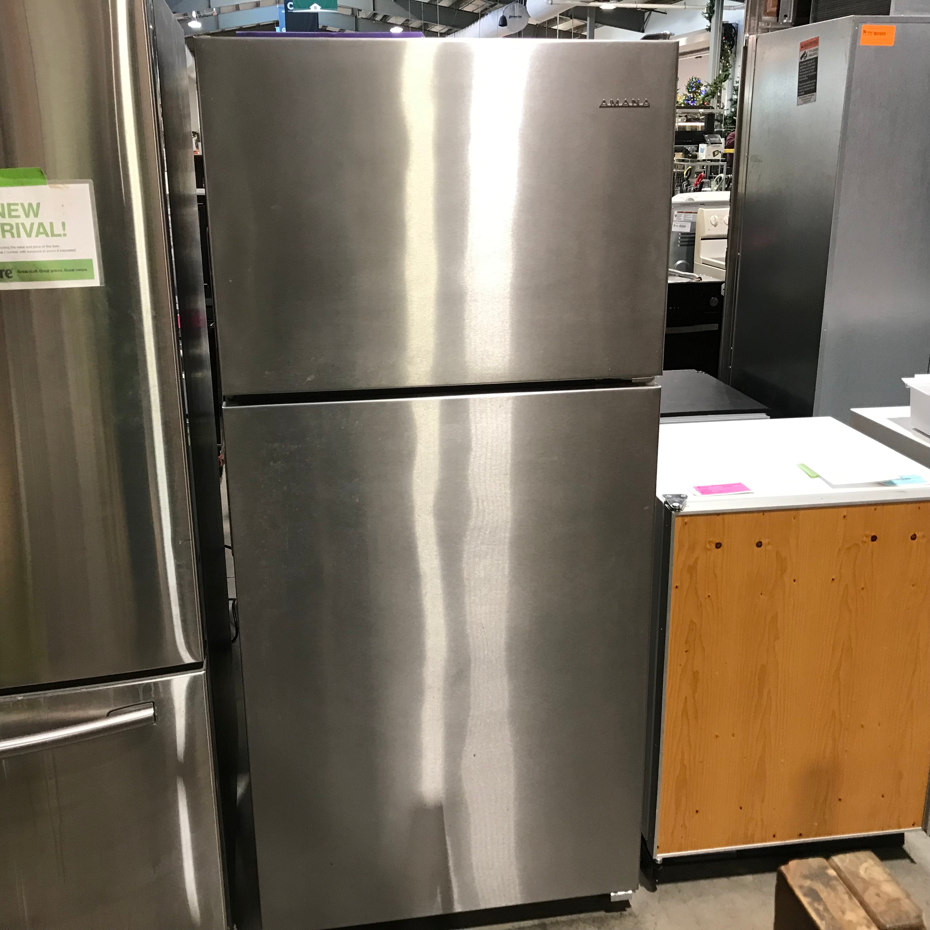 Amana Stainless Steel Standard Refrigerator 30"x 31"x 66.5"