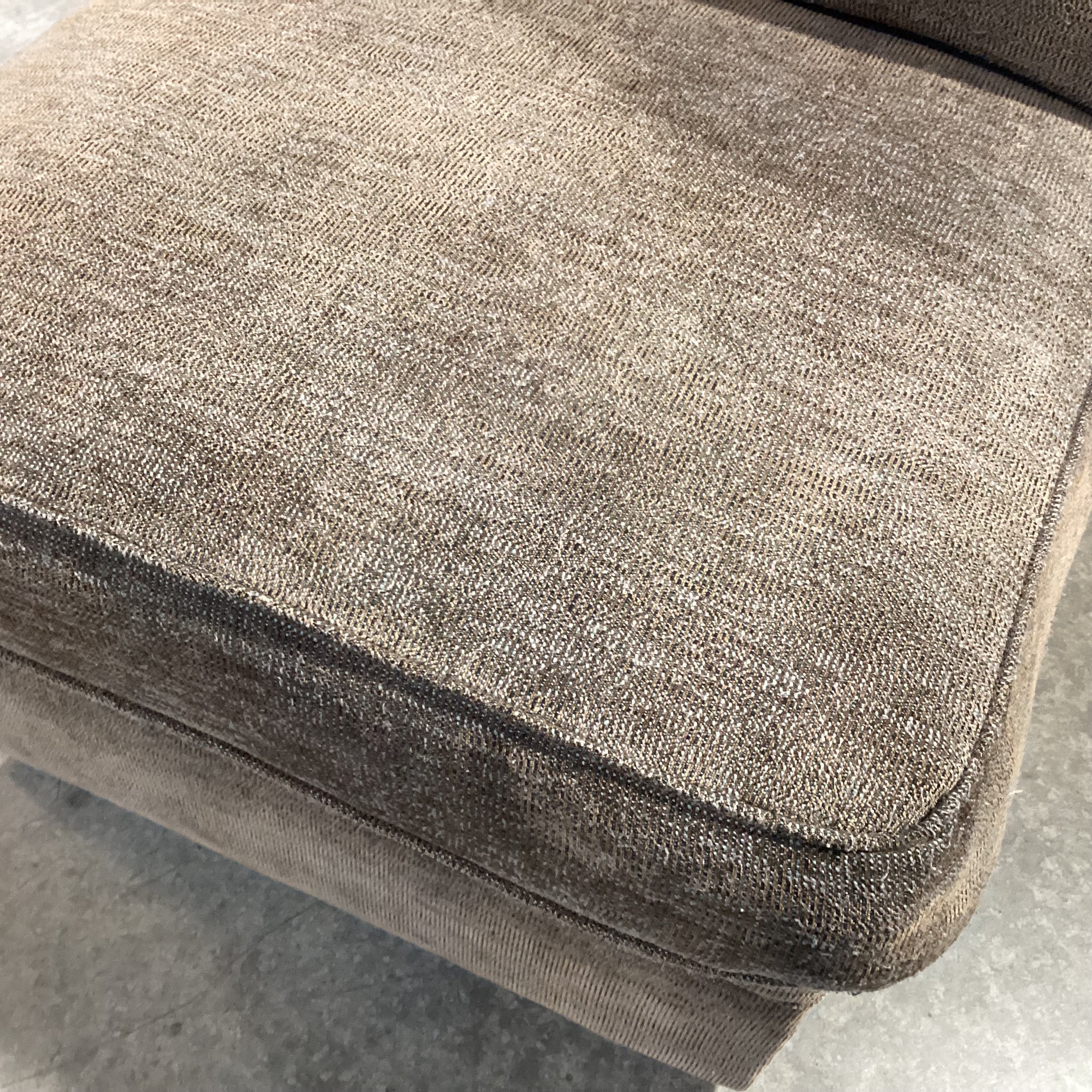 Rowe Furniture Taupe Grey Brown Woven Down Mix Slipper Chair 28"x 42"x 32"