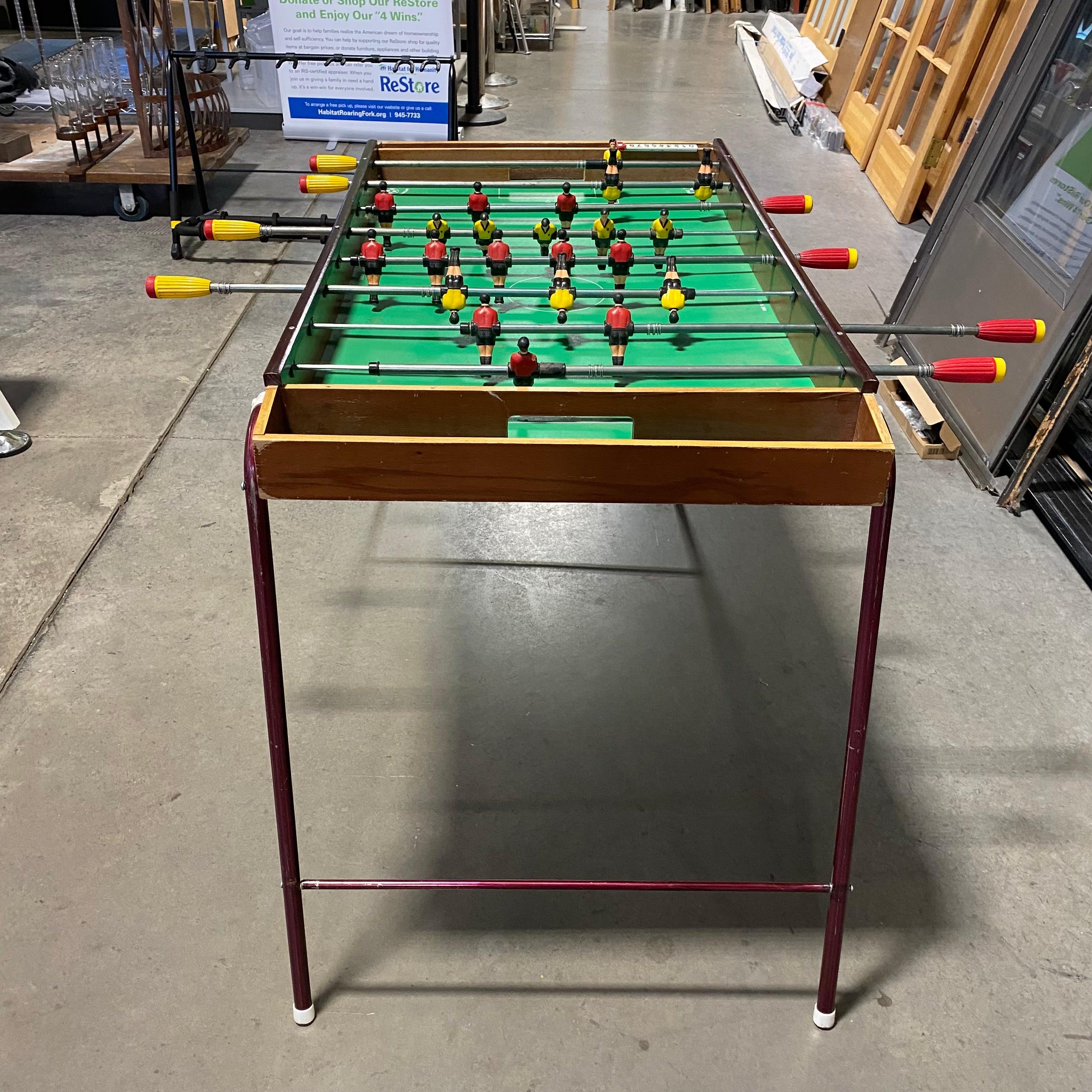 Vintage Italian SportCraft Arcofalc Folding Foosball Table 49"x 30"x 33"