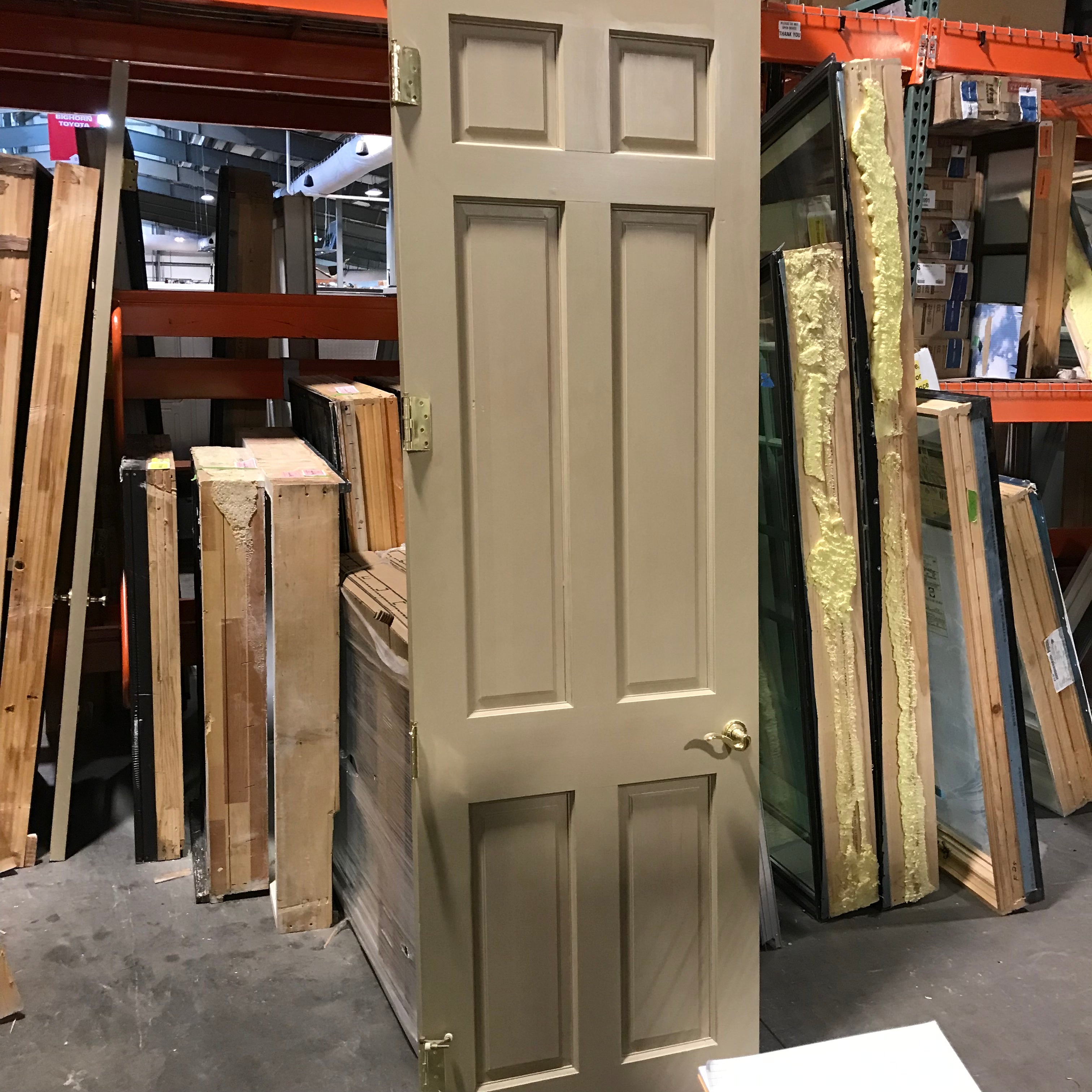 30"x 92"x 1.75" 6-Panel Tan Interior Door