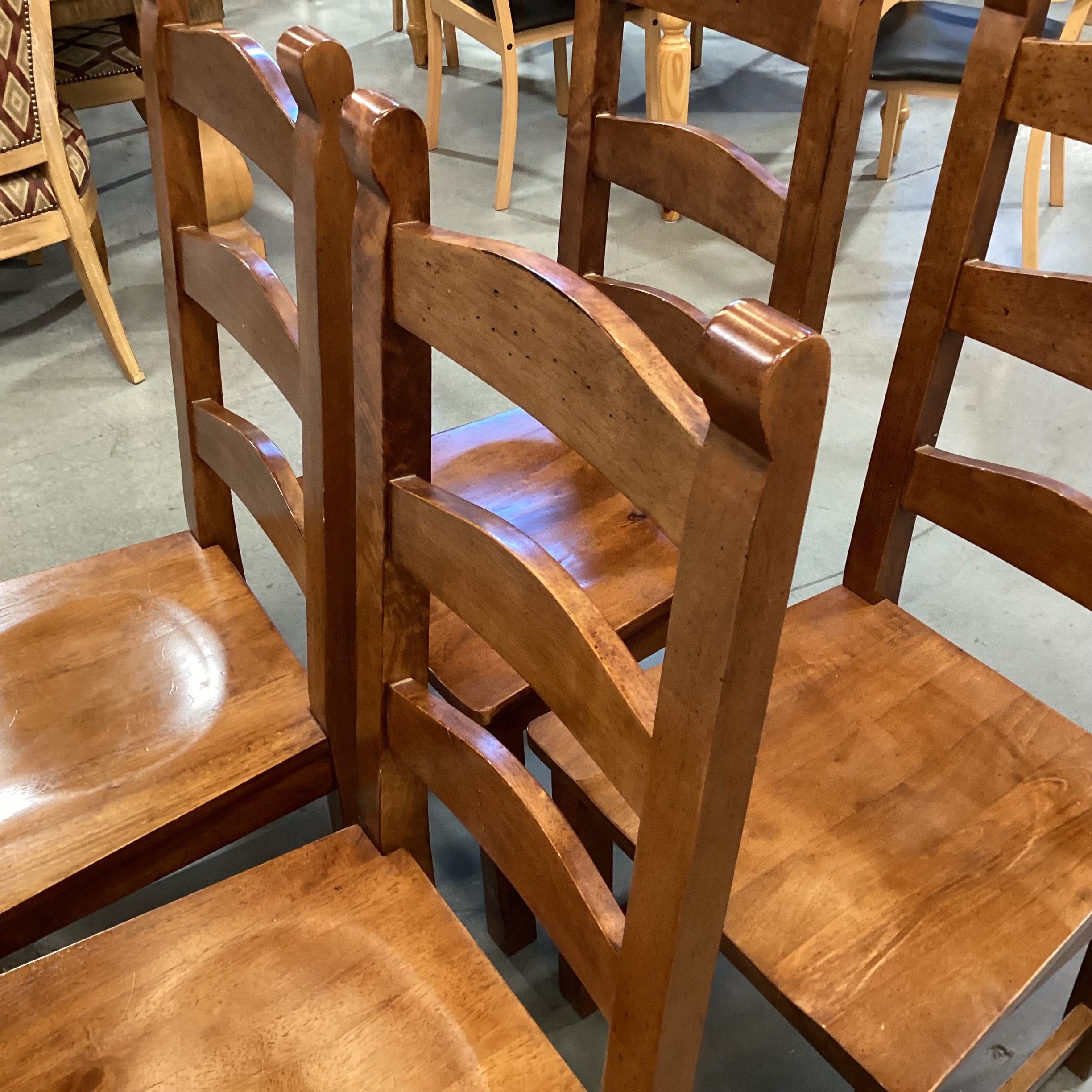 Set of 4 Dakota Ladder Back Solid Wood Dining Chairs 20"x 20"x 44"