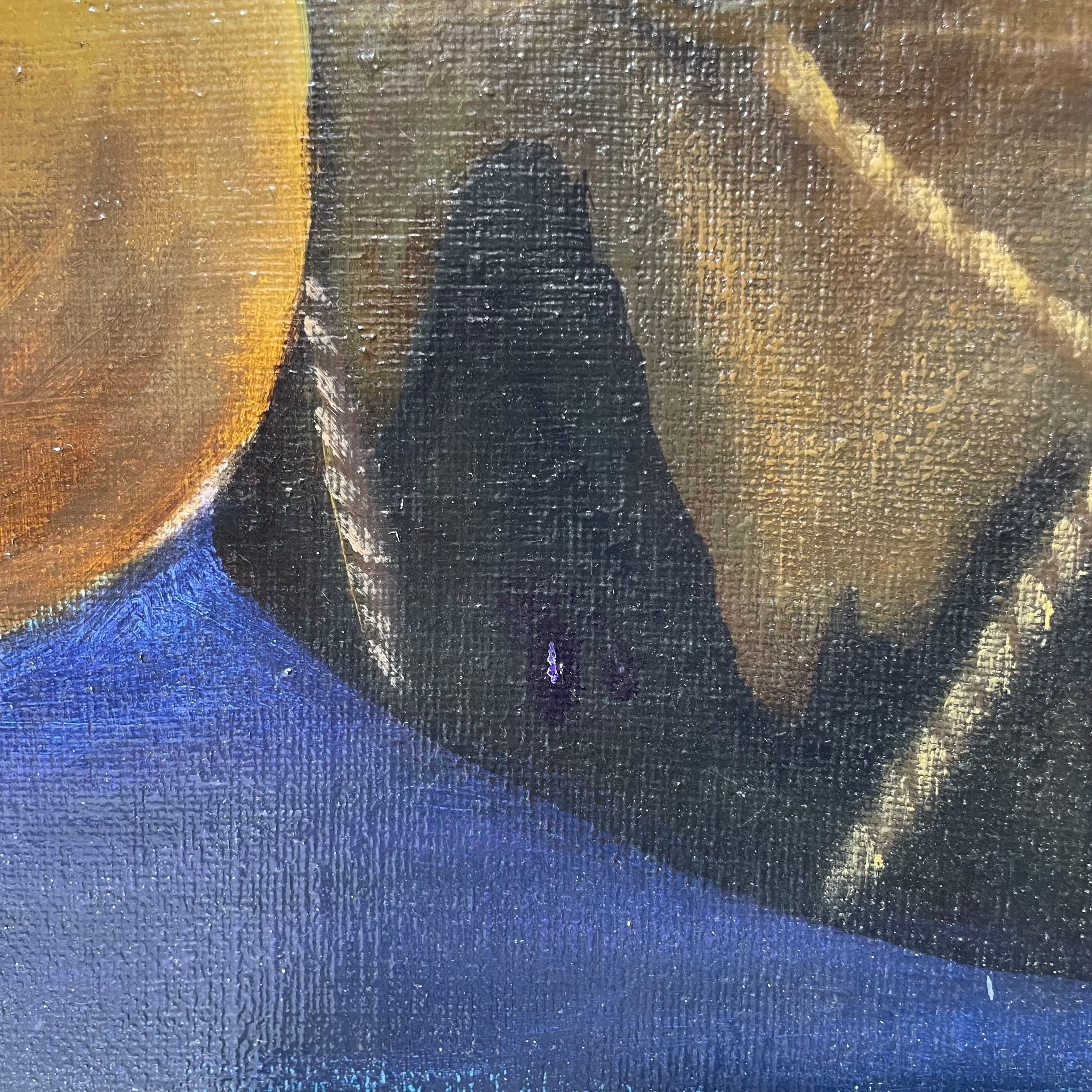 Gary Emrich Signed/Dated Native American Portrait Original Painting 36" x 48"