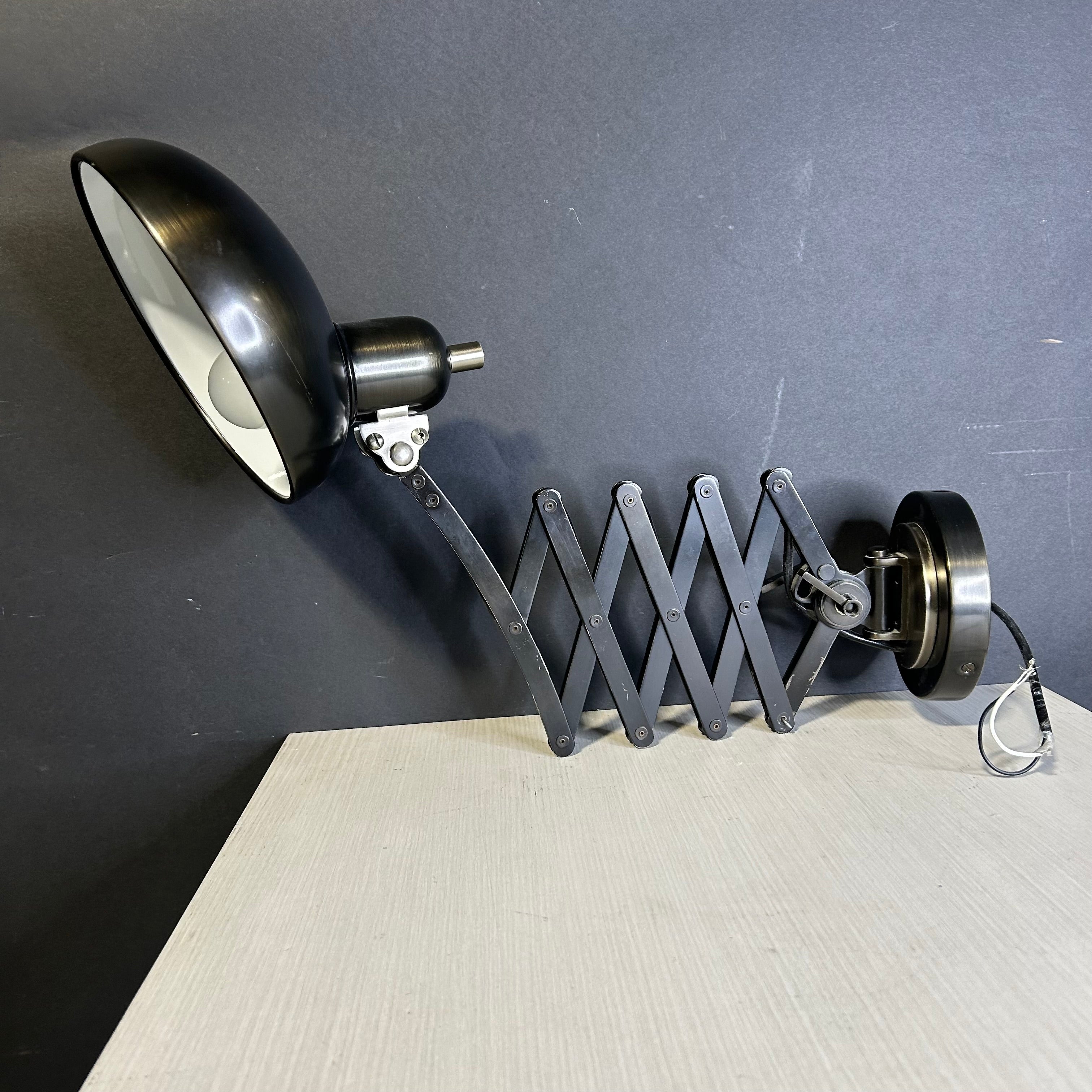 Bruno Wall Swinger Scissor Wall Lamp 8"x 16"x 28"