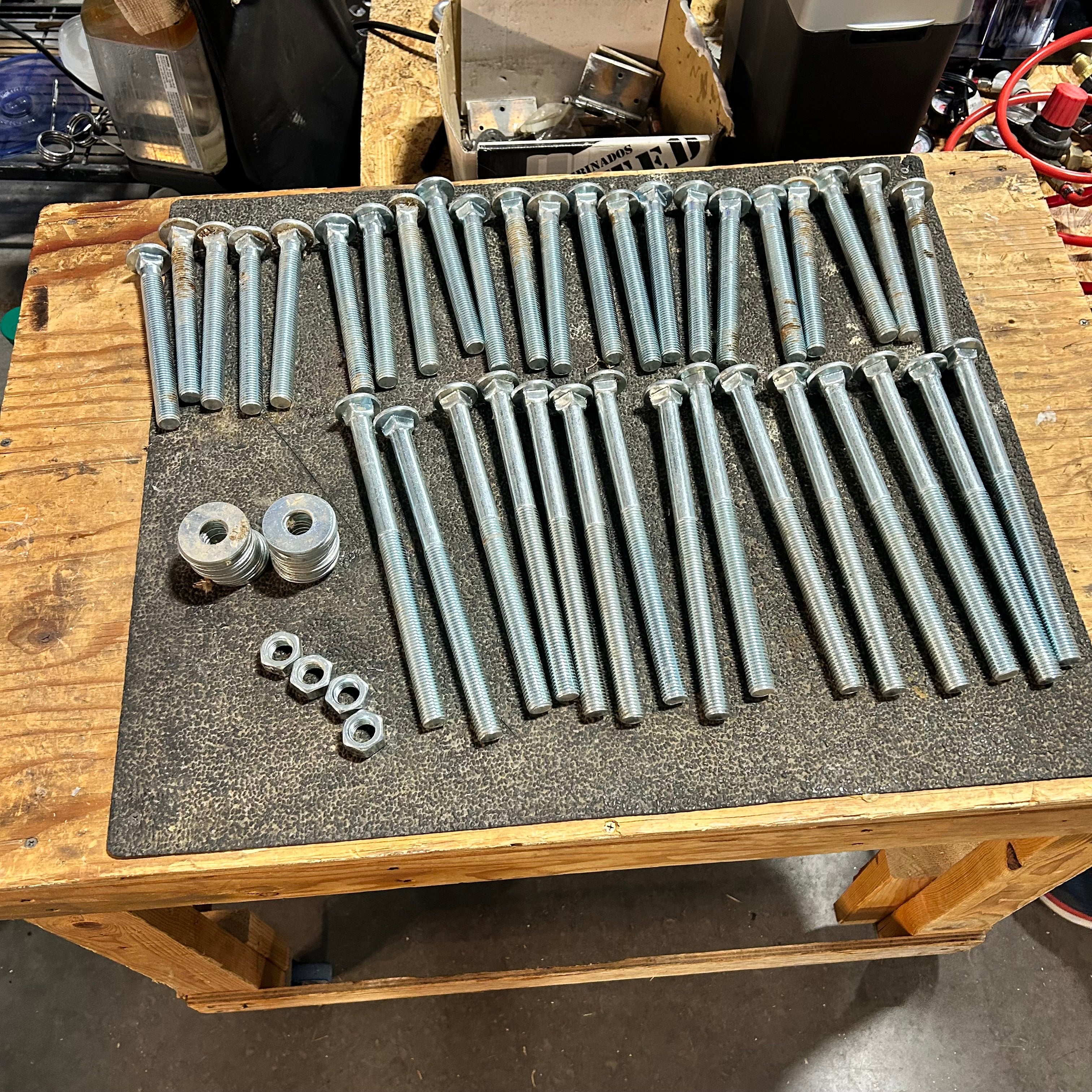 Large Carriage Bolts 15- 3/4 X 11" & 22- 7 3/4