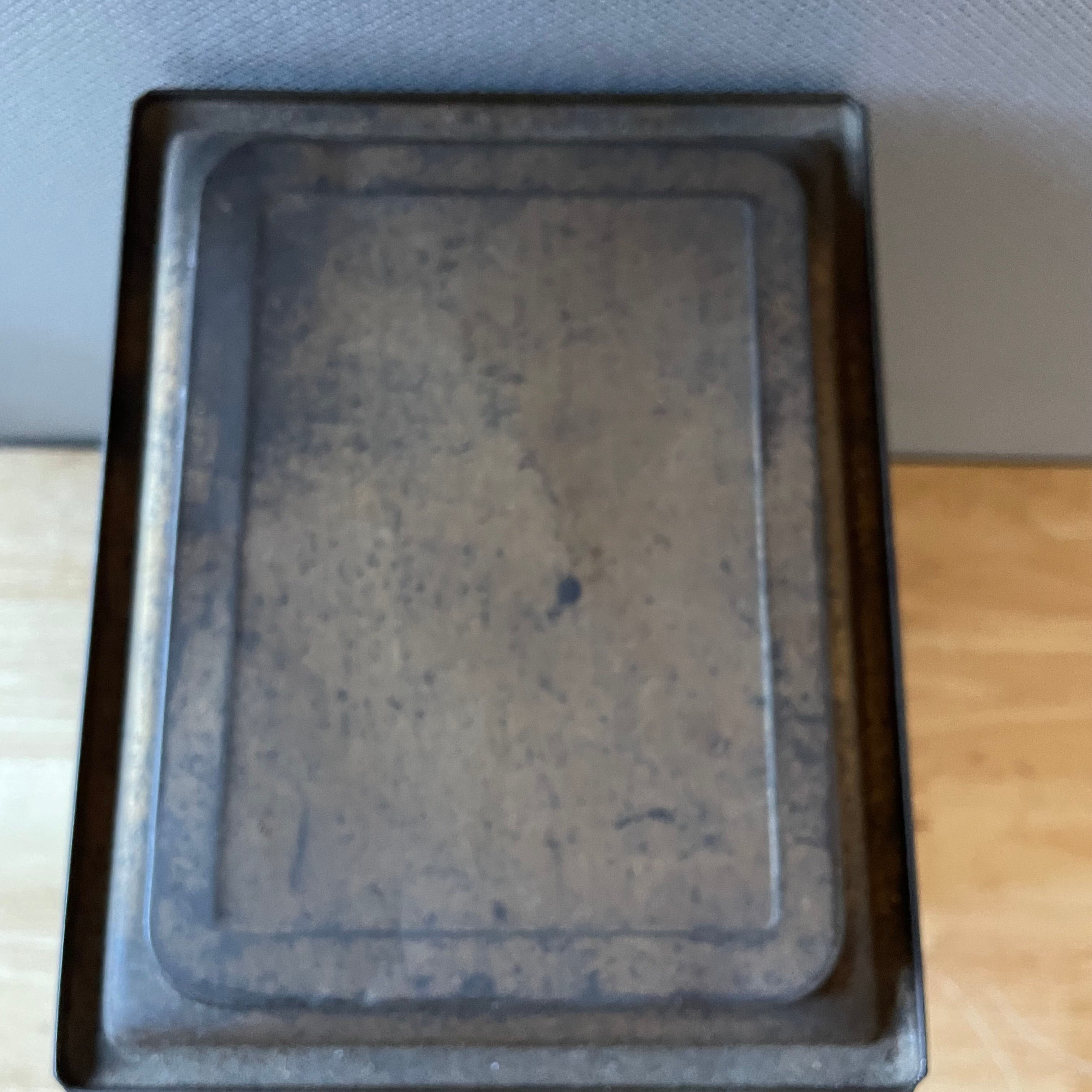 Antique 1913 Montgomery-Ward 5Lb Cardboard Japanese Geisha Litho w/Liner Tea Box Tin