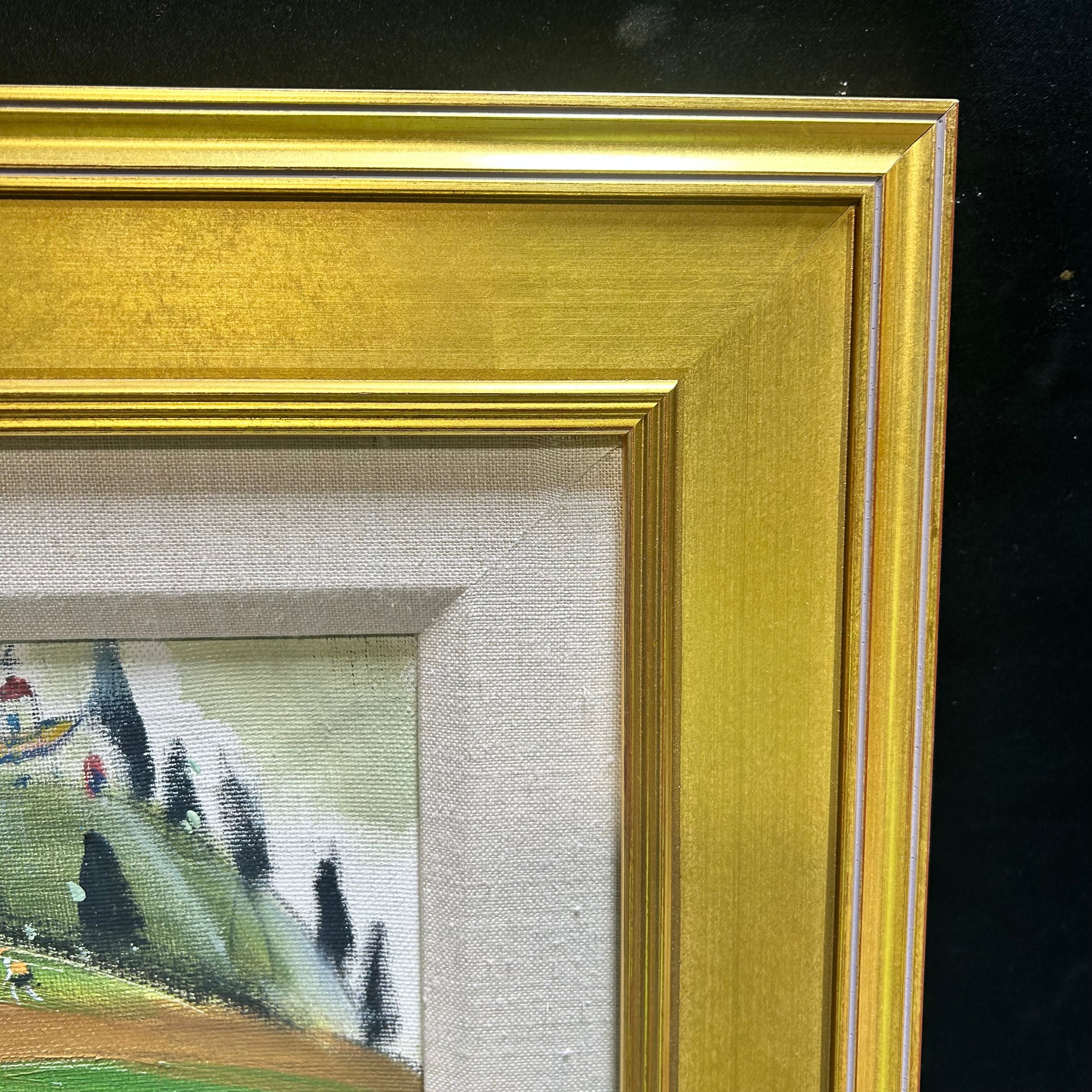 Hristo Hristov 1938-2014 Pastoral Landscape Oil On Canvas 24"x 28"