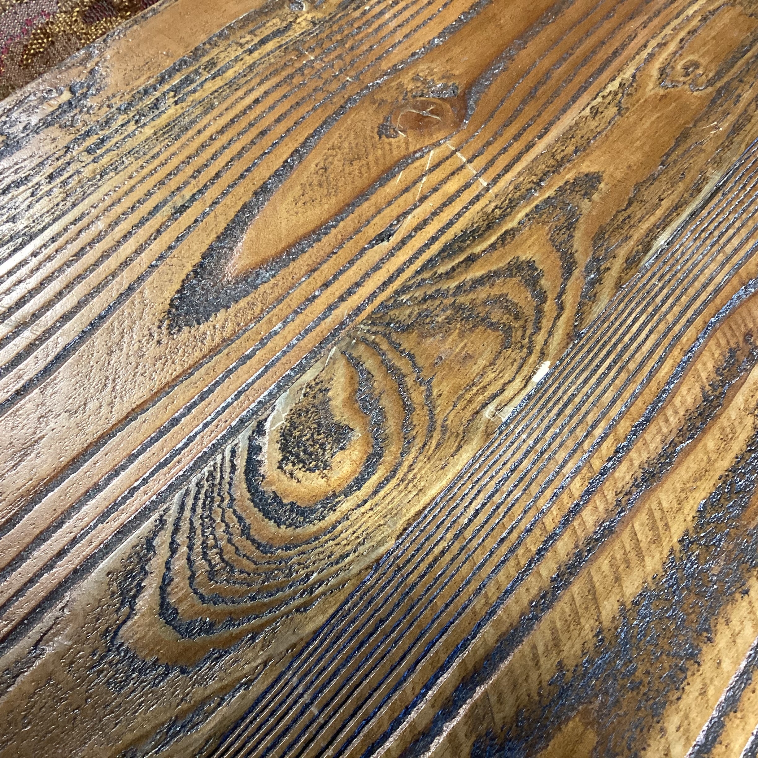 Rustic Distressed 3 Drawer Curved Front Chest 50.5"x 22"x 36.5"