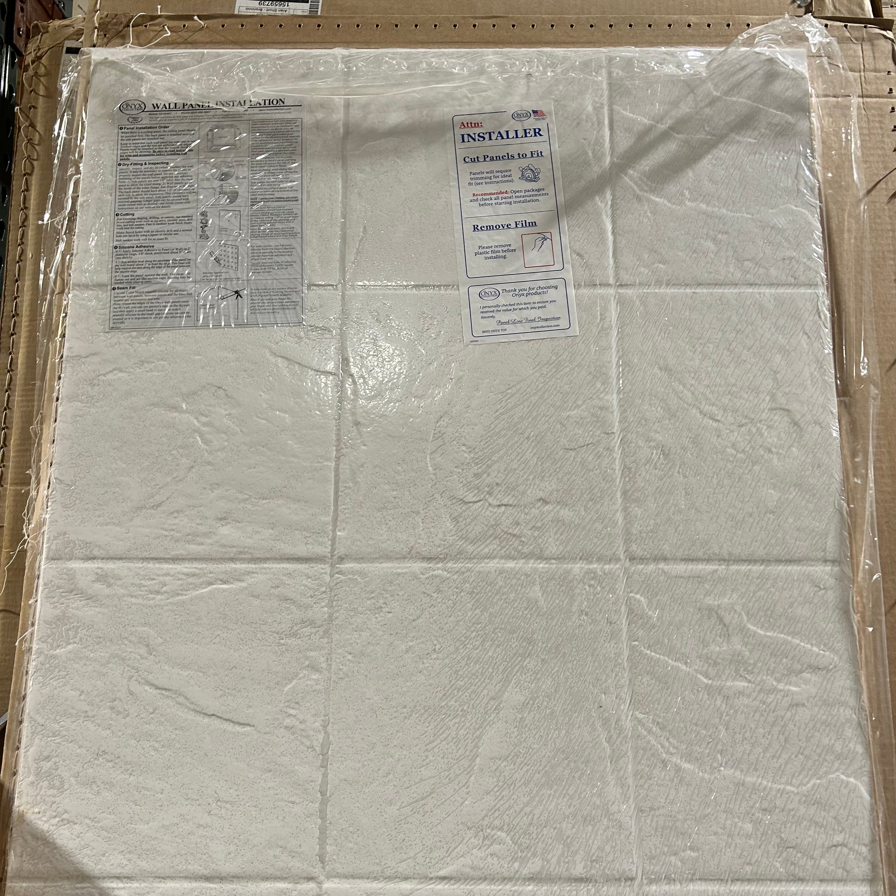 The Onyx Collection White 4x32"x 93.5" / 1x59.5"x 93.5"